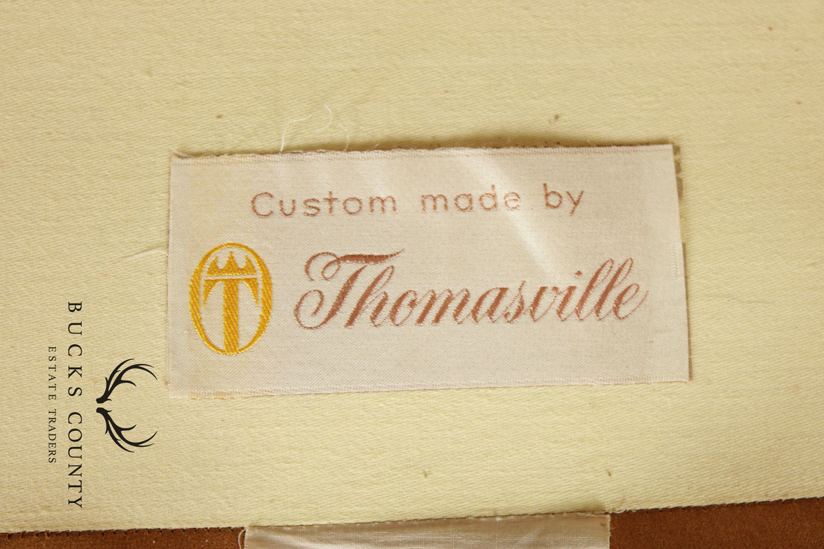 Thomasville Vintage Tufted Leather Armchair