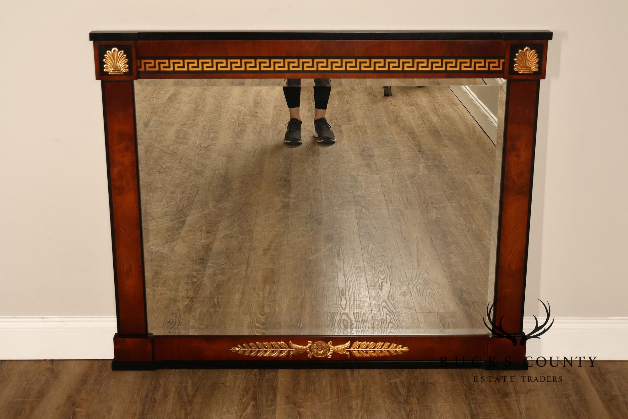 Mariner Fine Furniture Empire Style Mahogany Wall Mirror