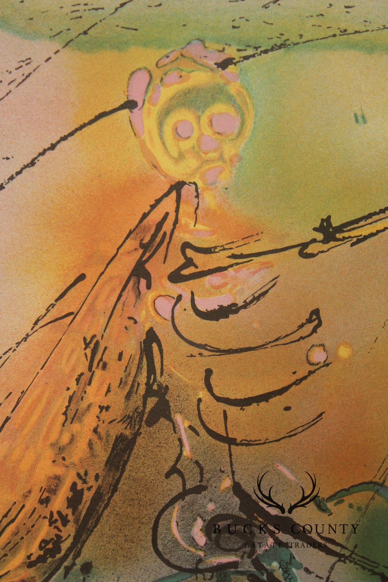 Salvador Dalí Framed Lithograph, 'Cheval De La Mort'