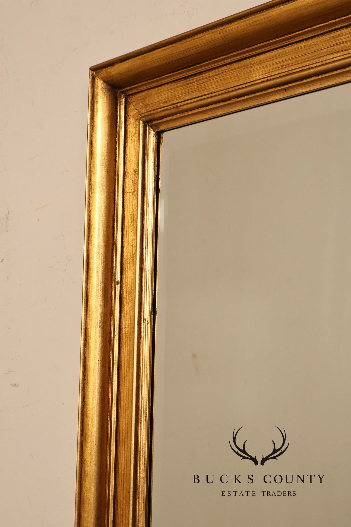 Traditional Gold Gilt Frame Beveled Wall Mirror