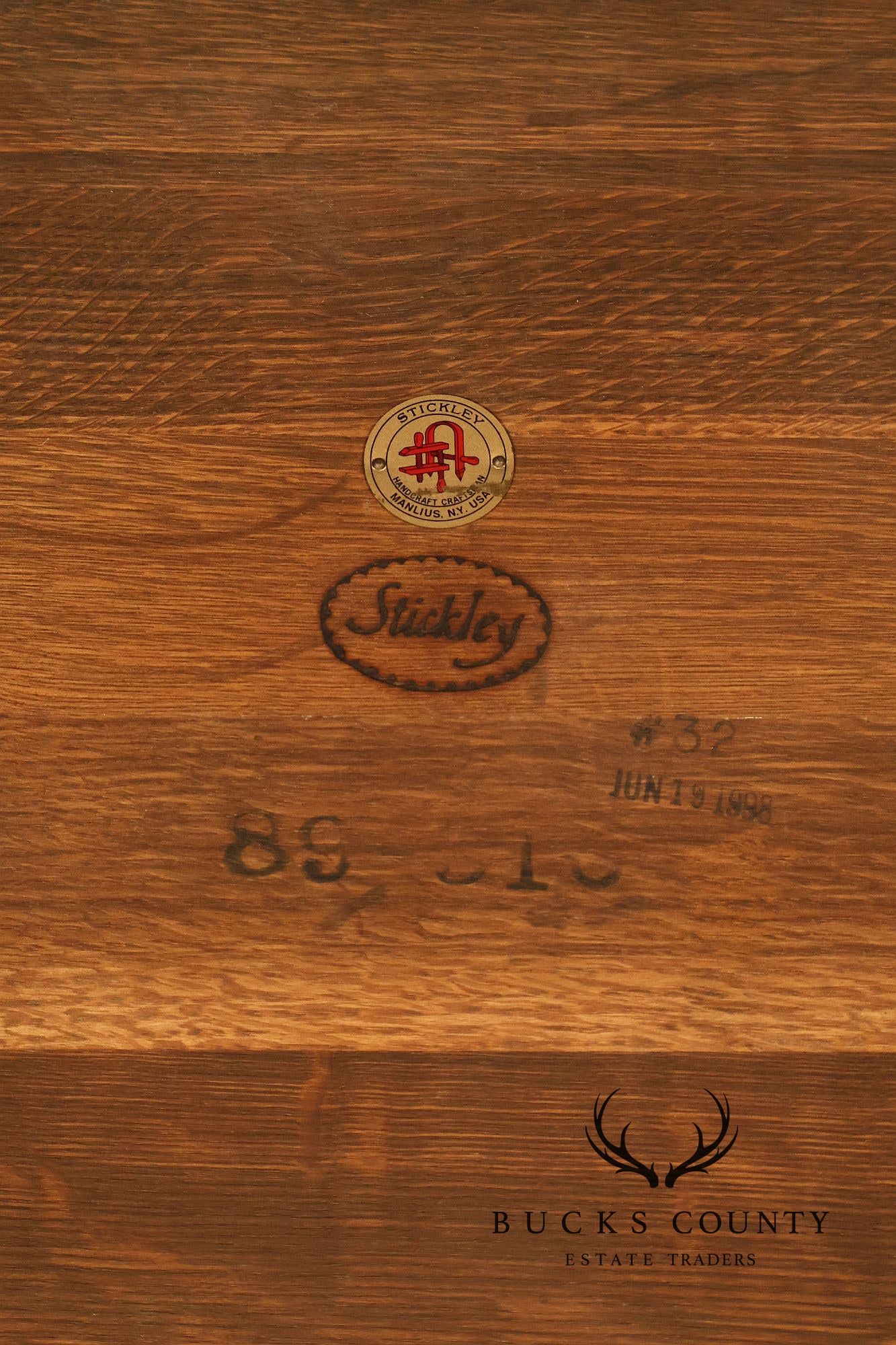 Stickley Mission Collection Slatted Oak Book Table