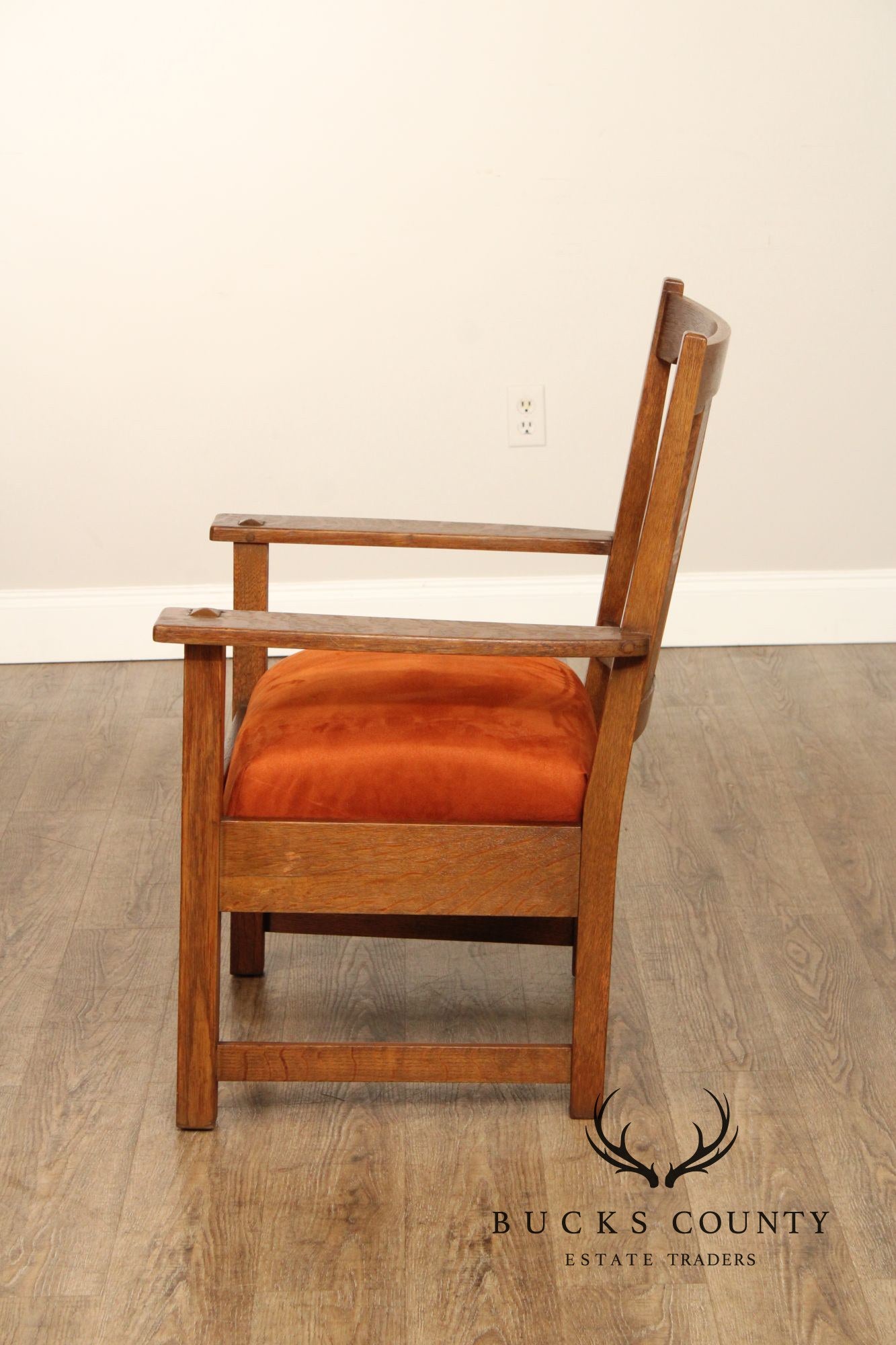 Limbert Antique Mission Oak Armchair