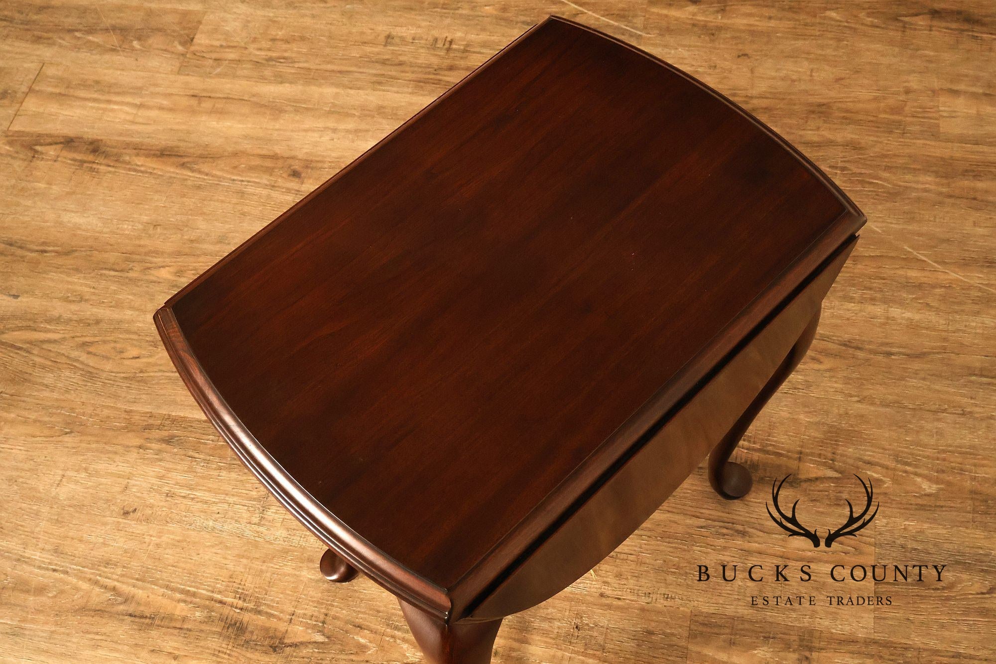 Ethan Allen Georgian Court Queen Anne Style Cherry Drop Leaf Side Table