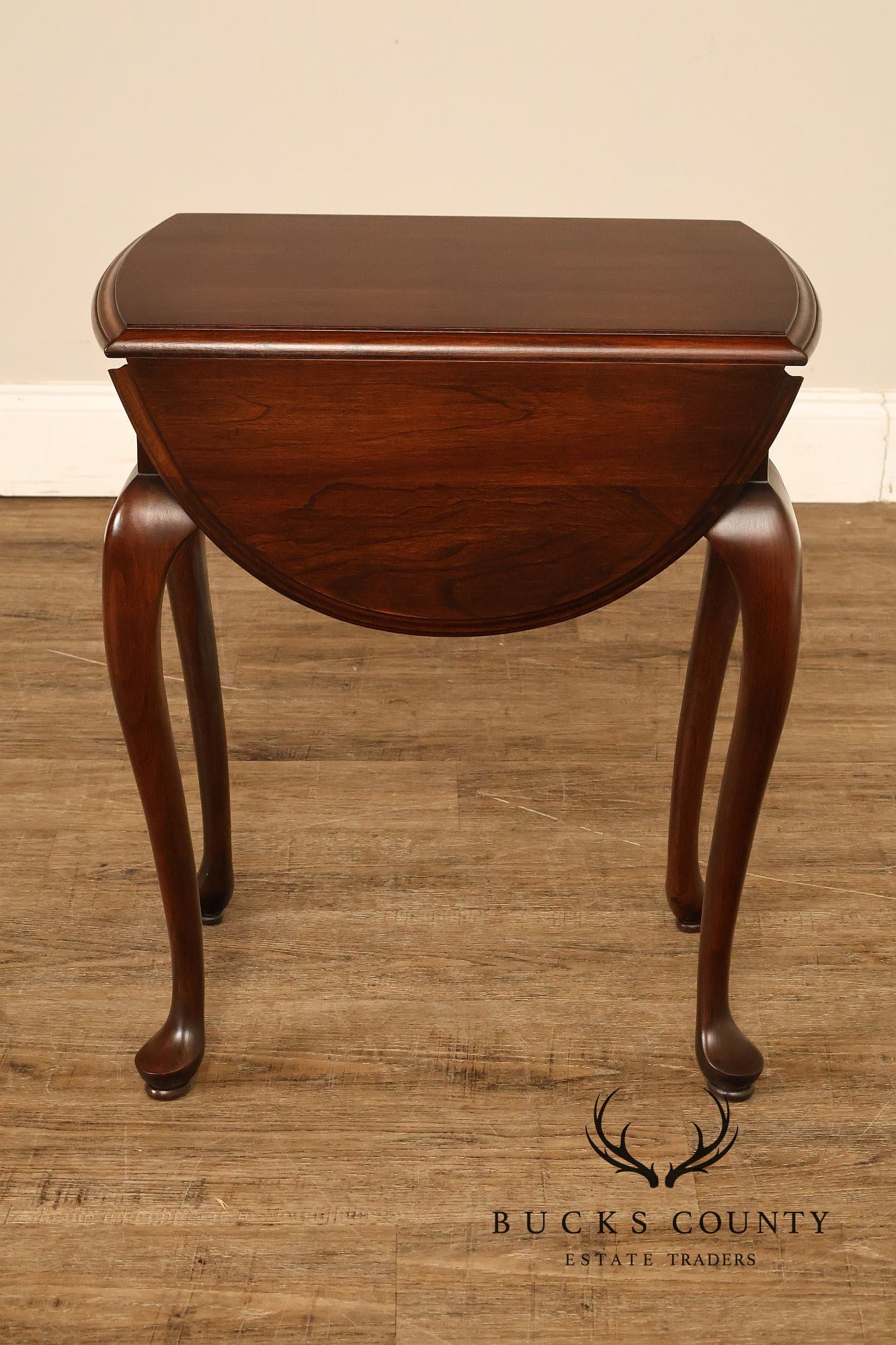 Ethan Allen Georgian Court Queen Anne Style Cherry Drop Leaf Side Table