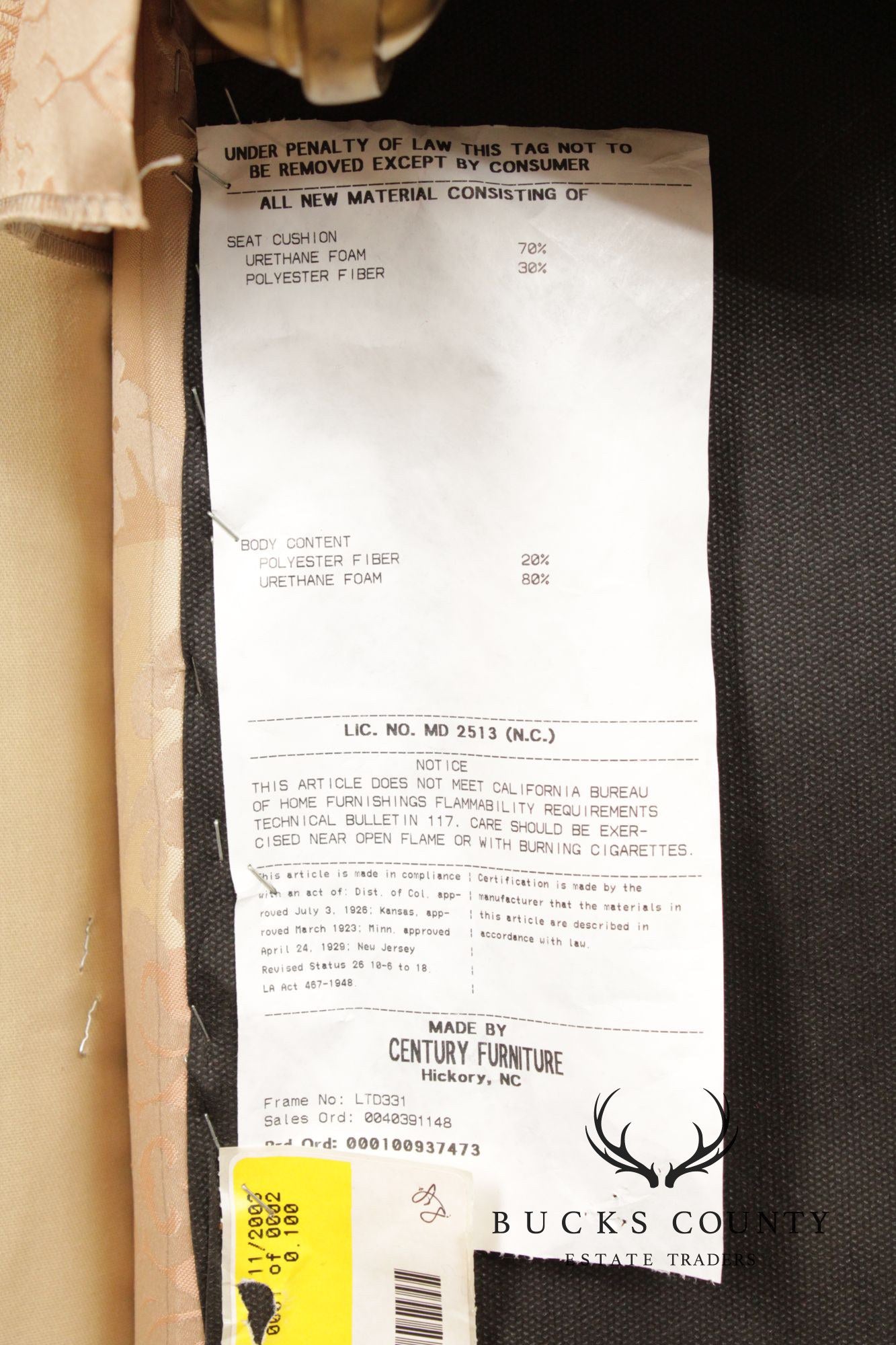 Century Furniture Pair of Fringed Ottomans