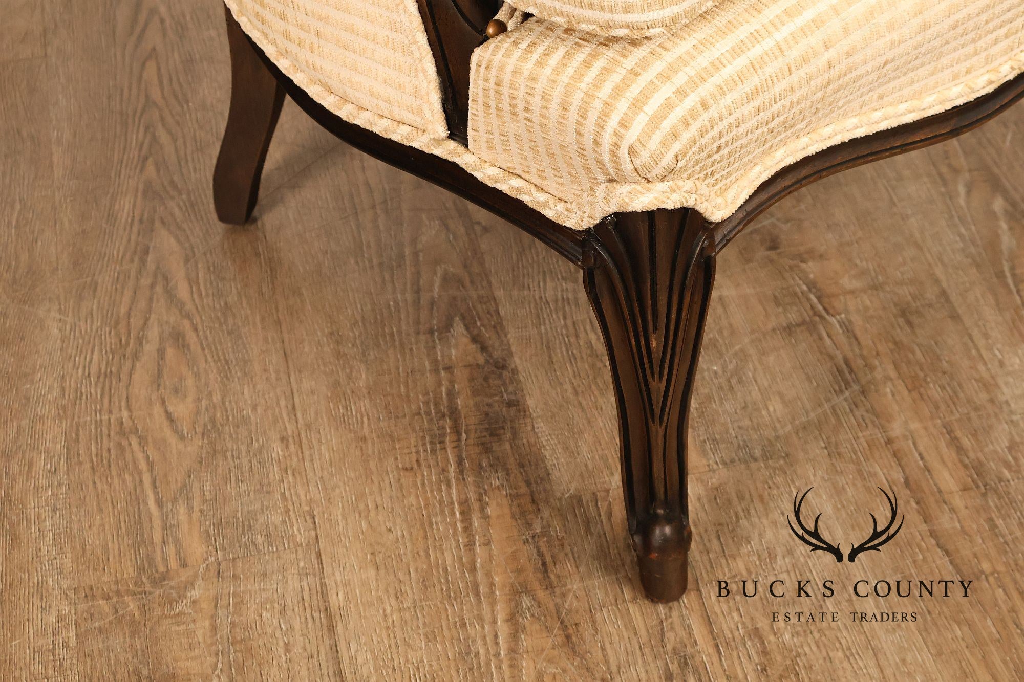 French Louis XV Style Pair Of Bergere Chairs