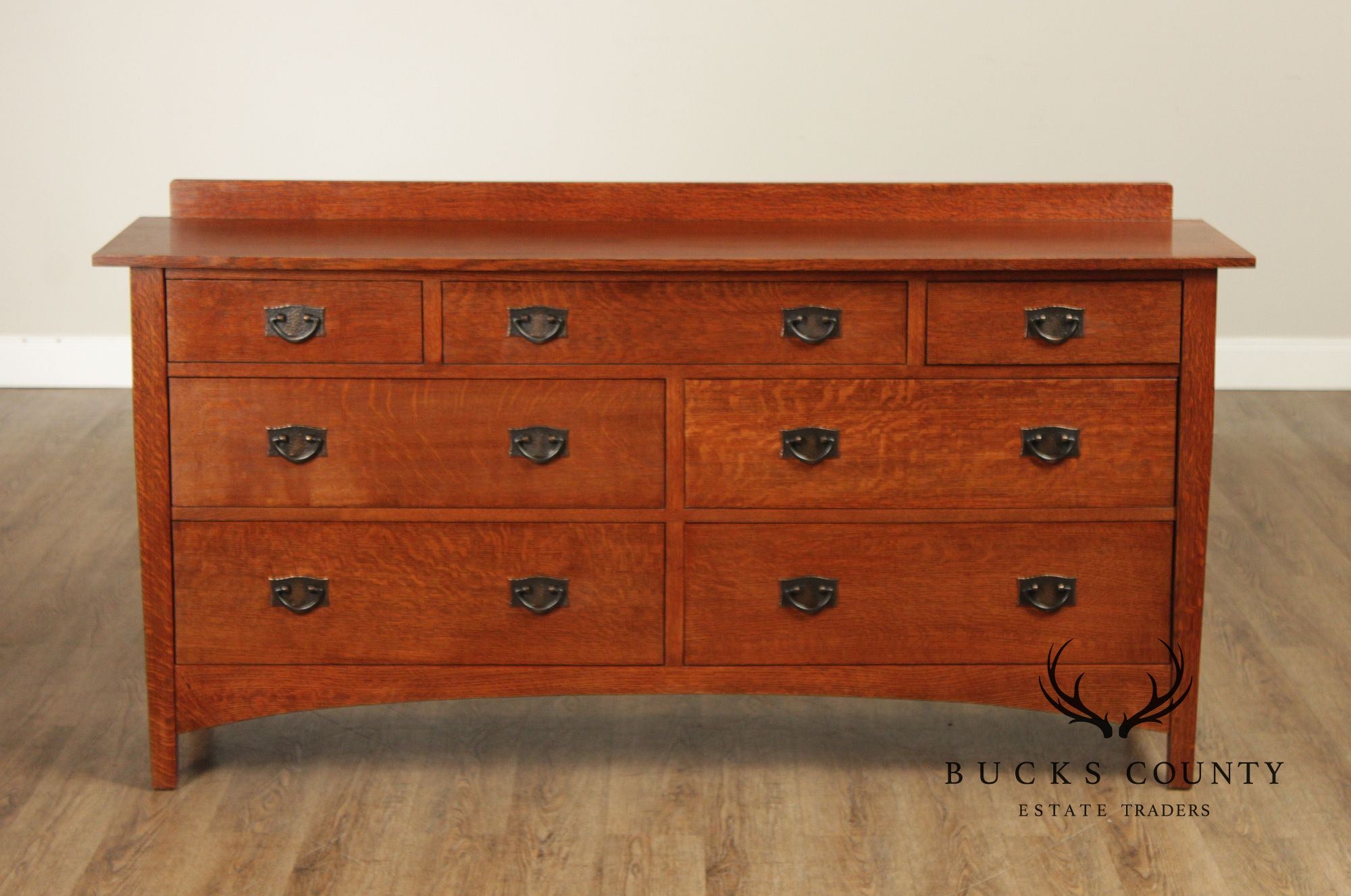 Stickley Mission Collection Harvey Ellis Oak Seven-Drawer Dresser