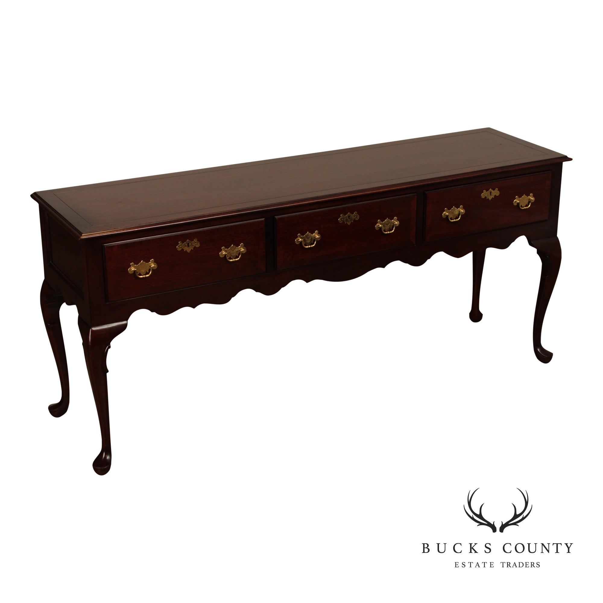 Kindel Queen Anne Style Mahogany Sideboard