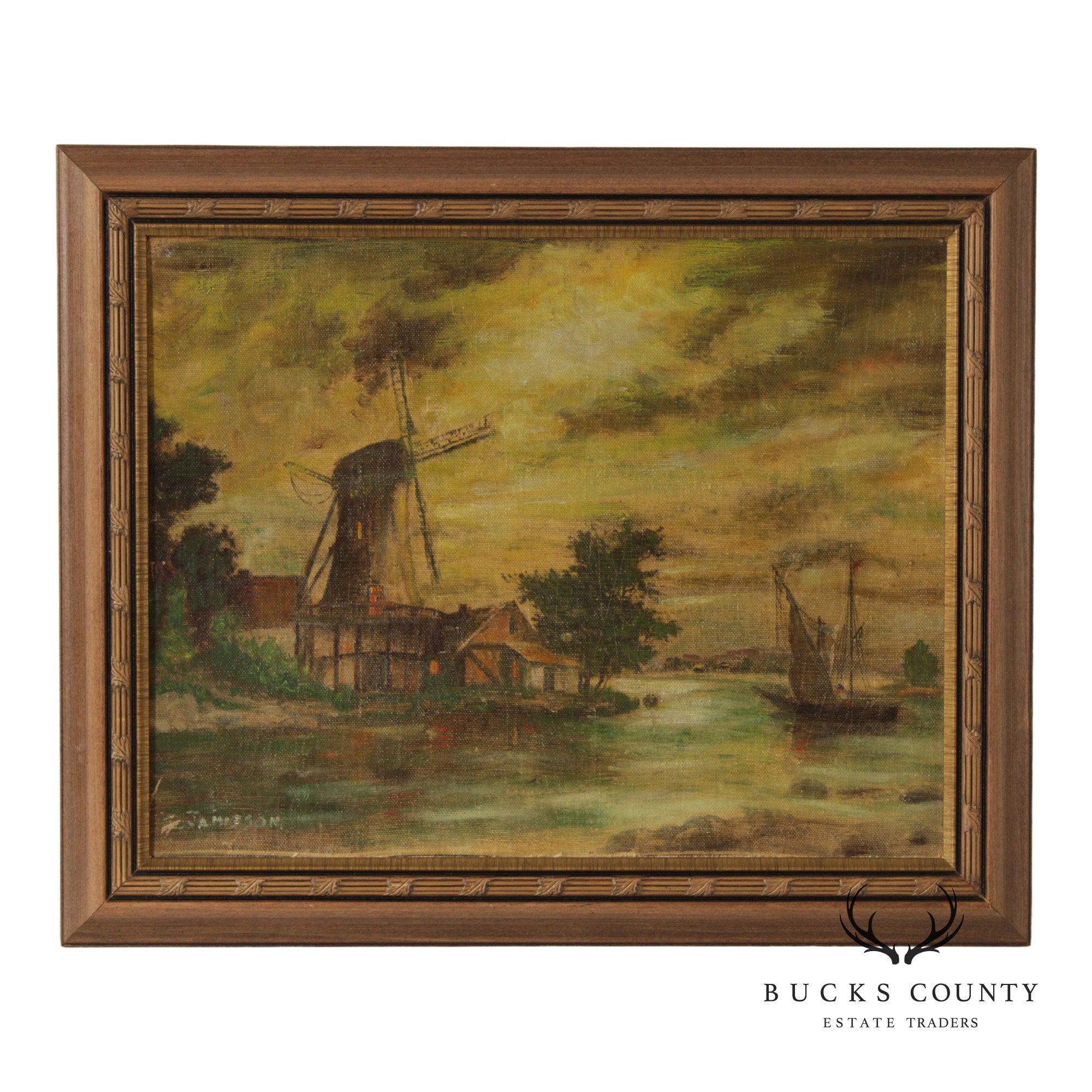 After Eugen Von Ottenfeld Painting, 'Raining Moonbeans