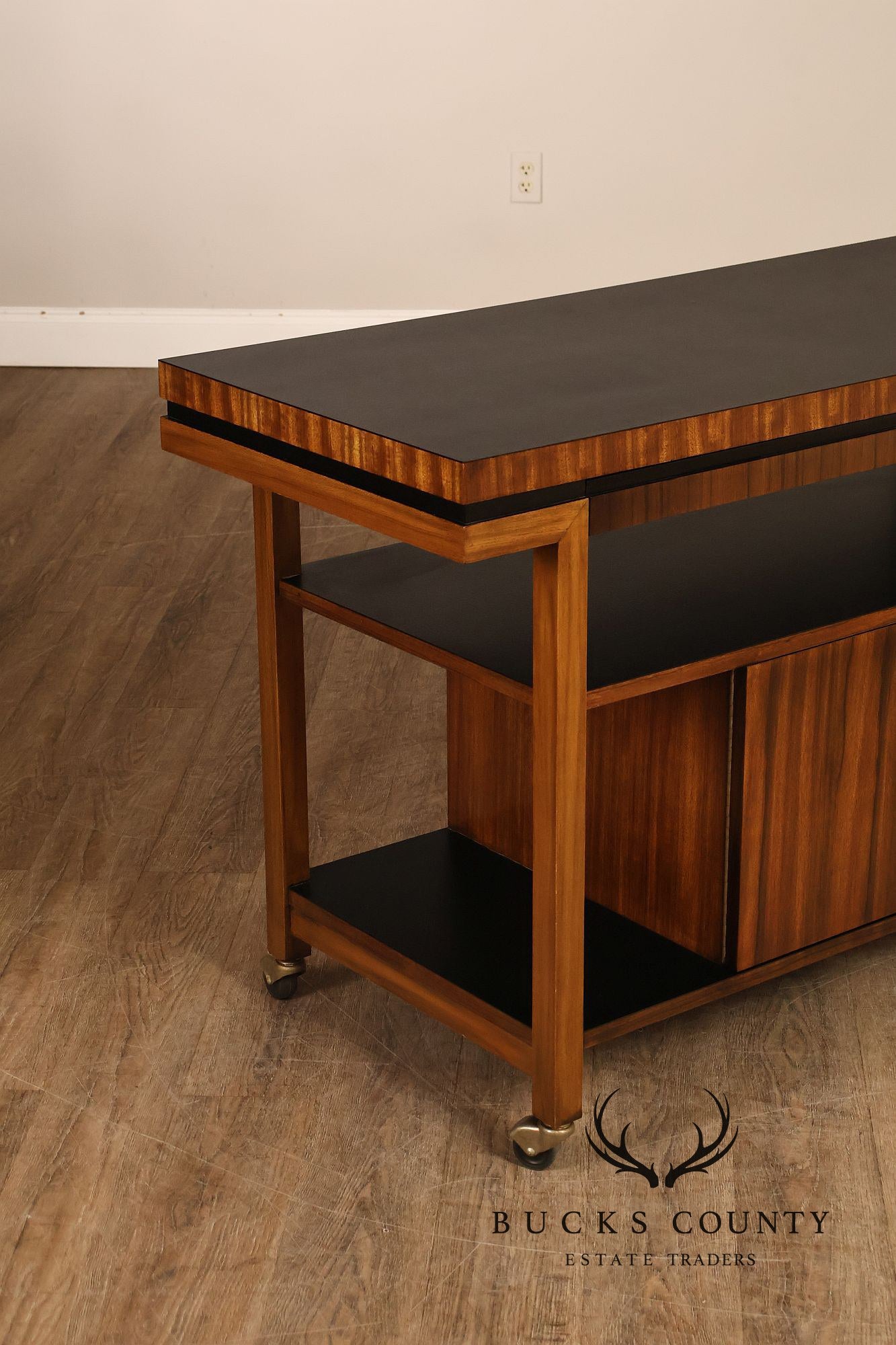 Mid Century Modern Rosewood Server Bar Cart
