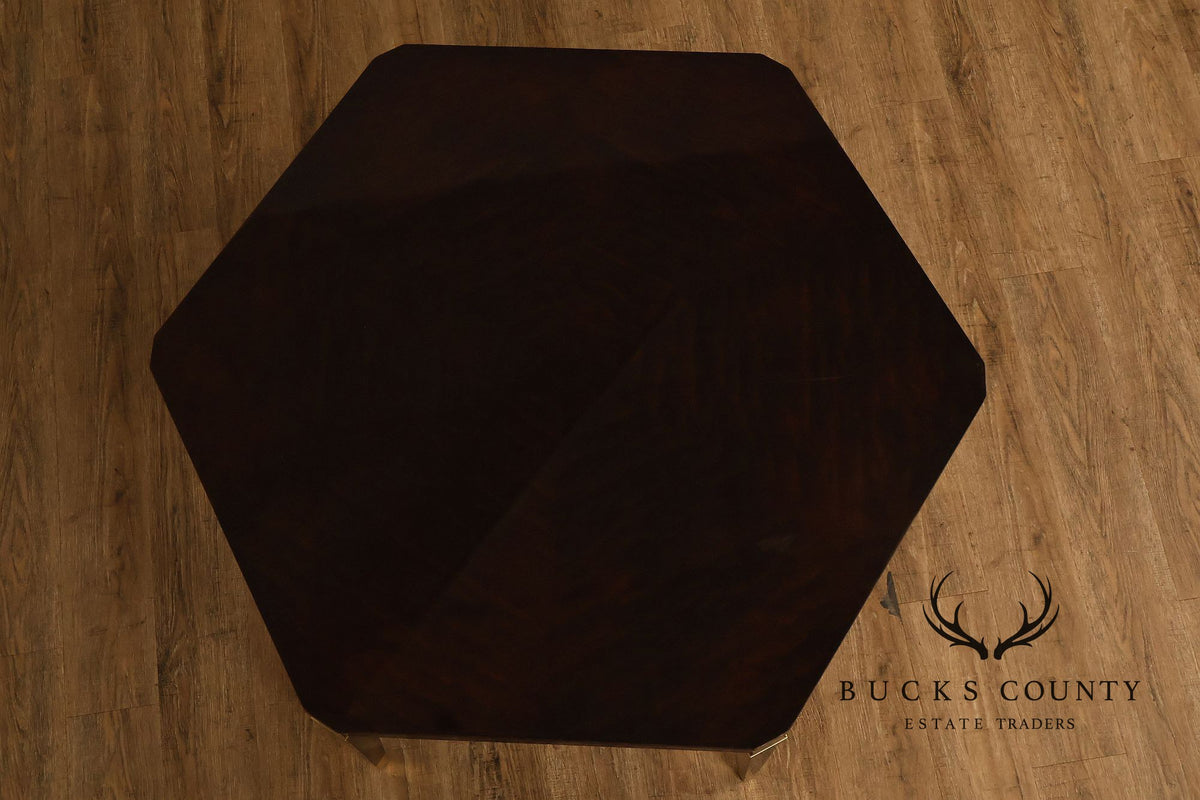 Councill Furniture Hexagonal Glass Top Coffee Table