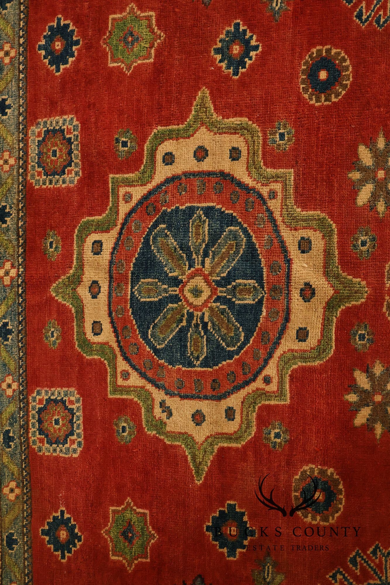 Afghan Gazni Style Wool Area Rug 7'11" x 9'3"