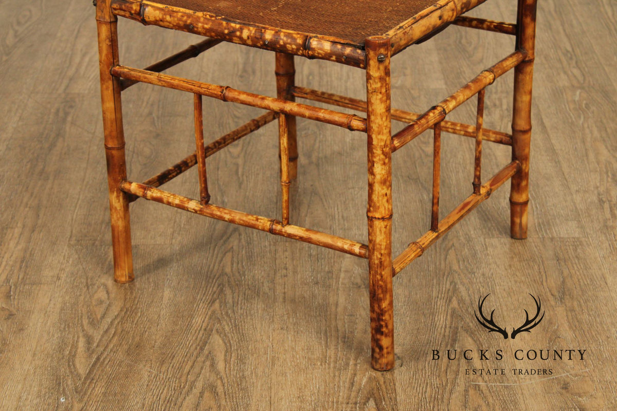 Antique Victorian Bamboo Corner Chair