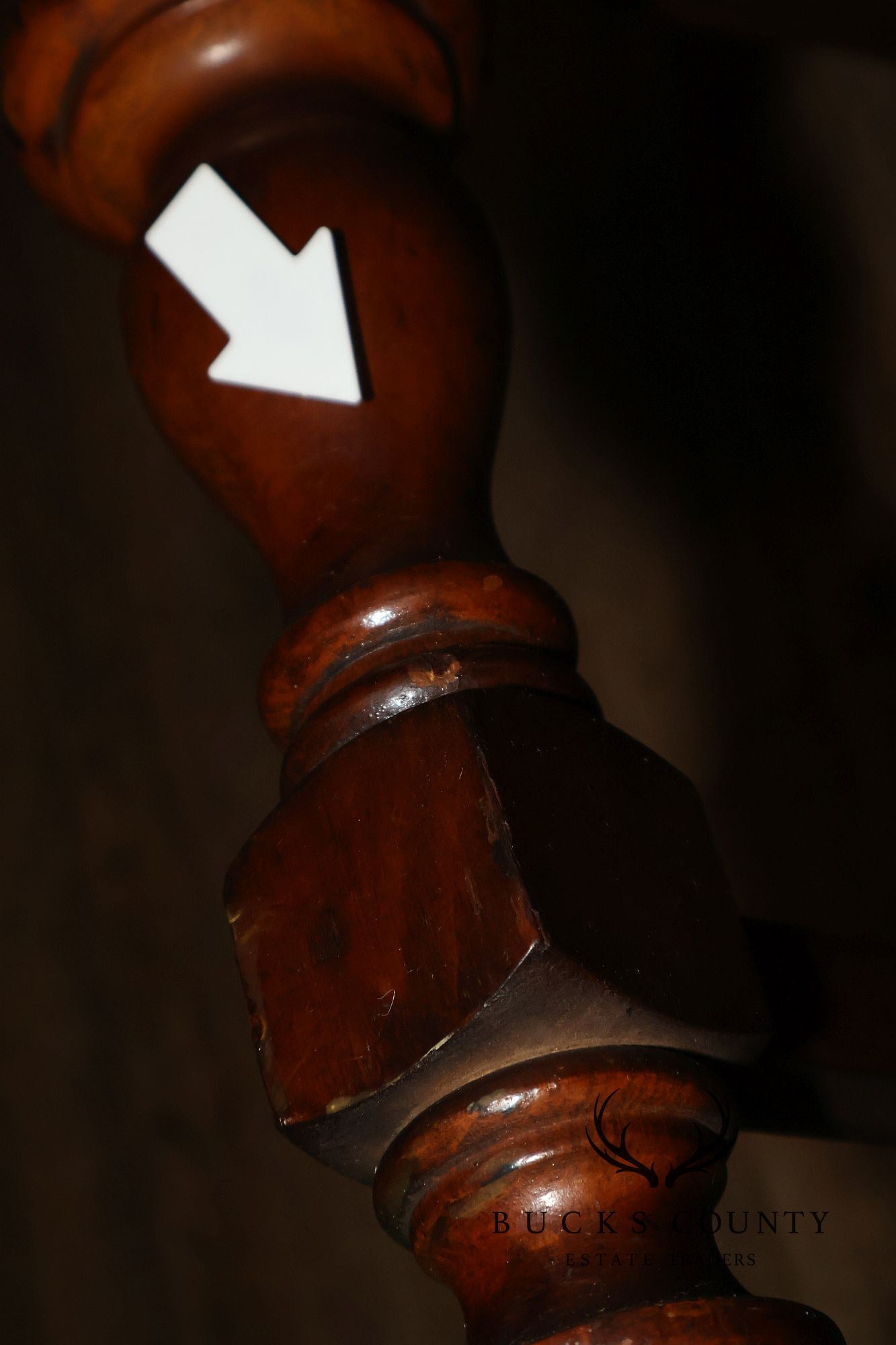 1930's Vintage Walnut Vanity Bench