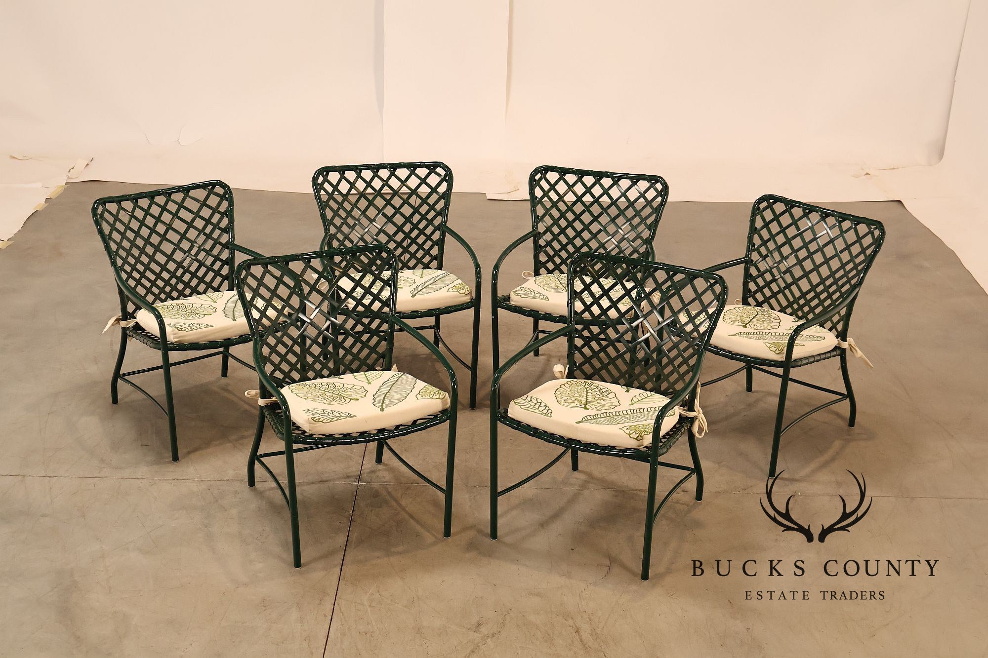 Brown Jordan Tamiami Hunter Green Patio Dining Table And 6 Chairs Set