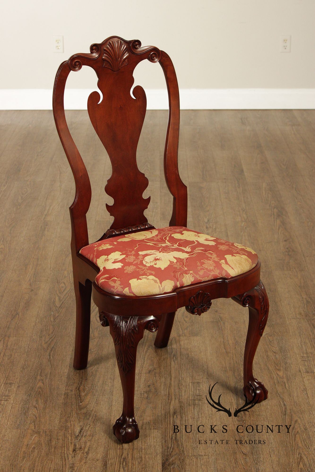 Kindel Winterthur Collection Set Of Six Carved Dining Chairs