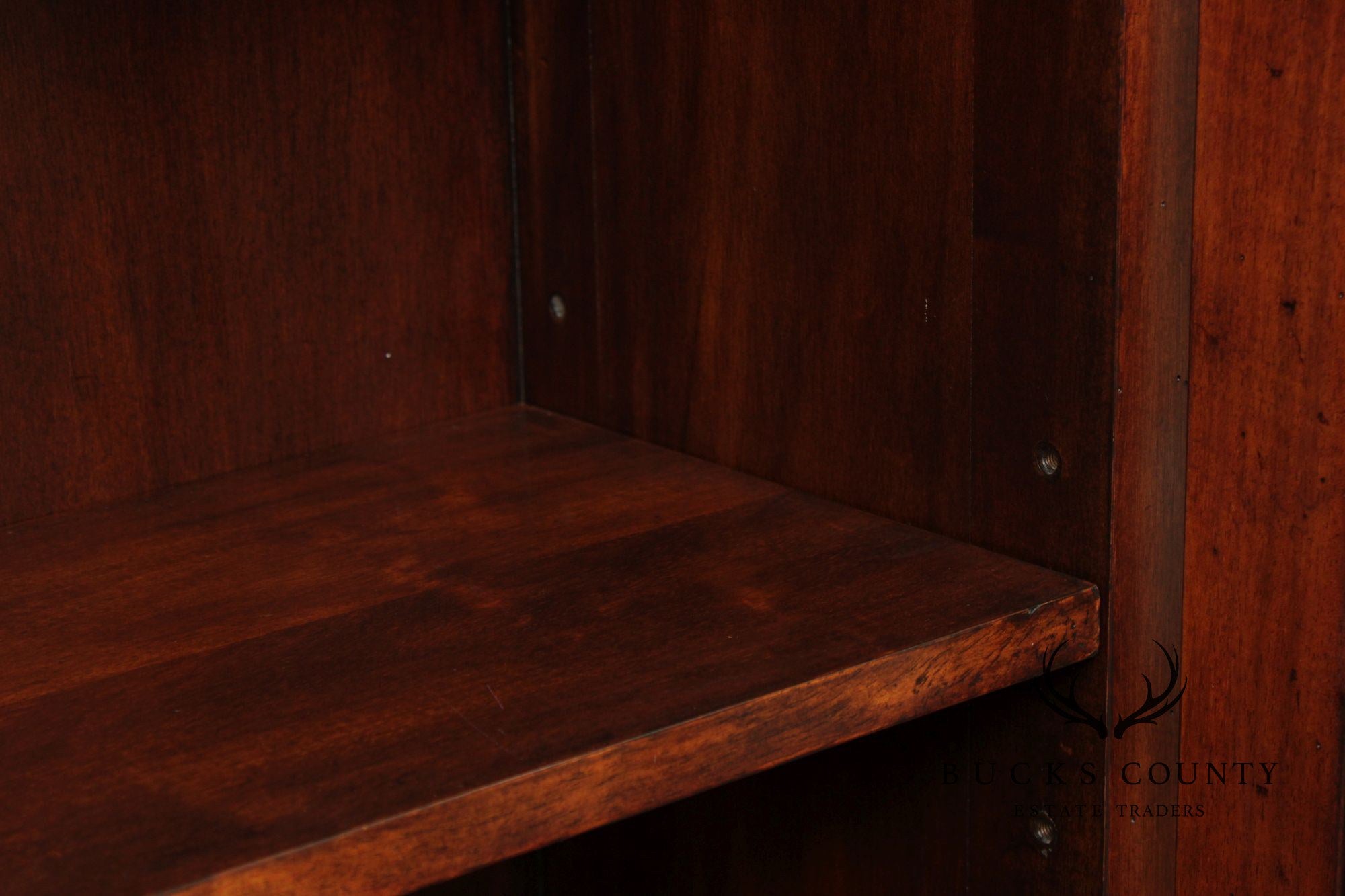 Theodore Alexander Regency Style Glass Door Low Bookcase