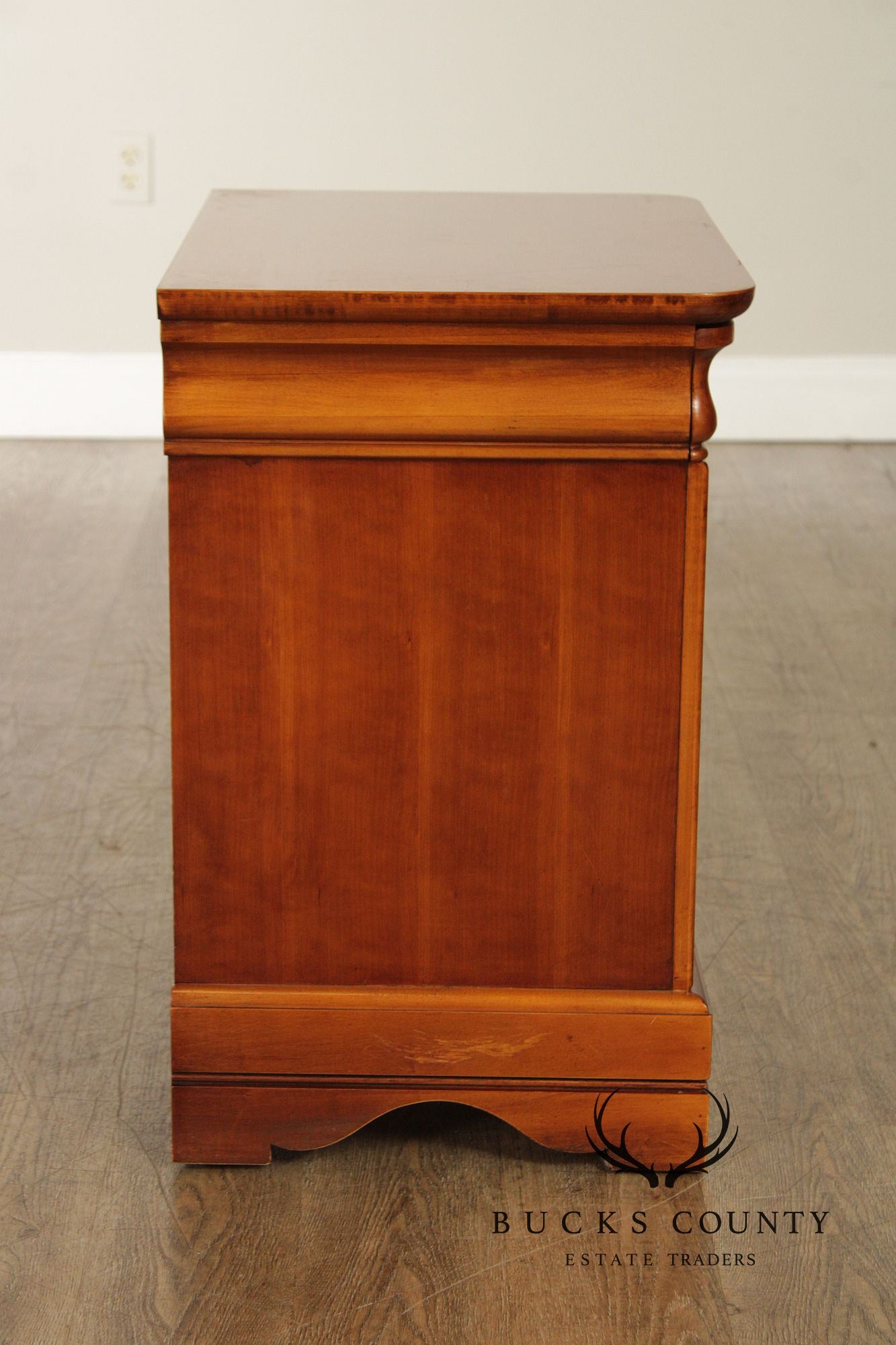 Lexington 'Chez Michelle' Pair Of Cherry Louis Philippe Style Three-Drawer Nightstands