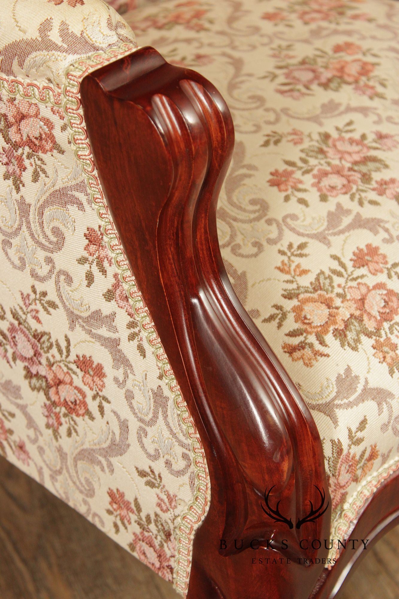 Kimball Furniture Victorian Style Pair of Parlor Armchairs