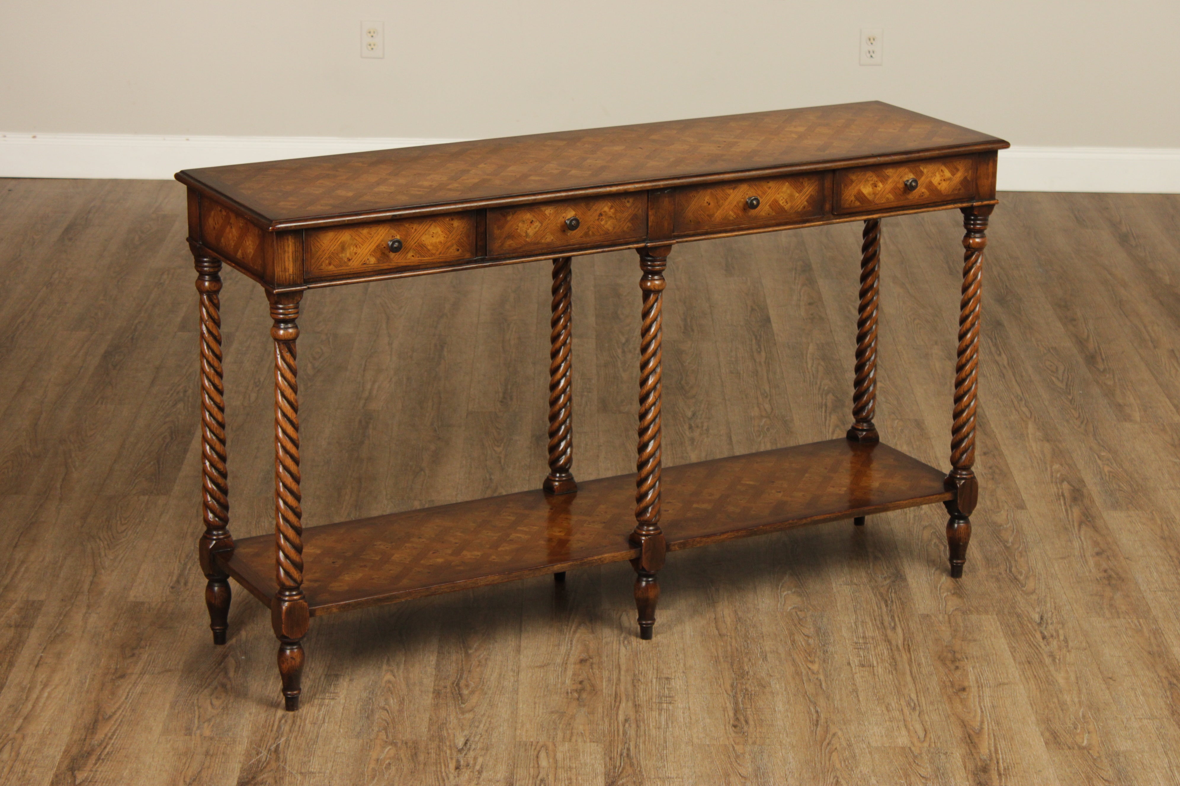 Theodore Alexander Inlaid Console Table
