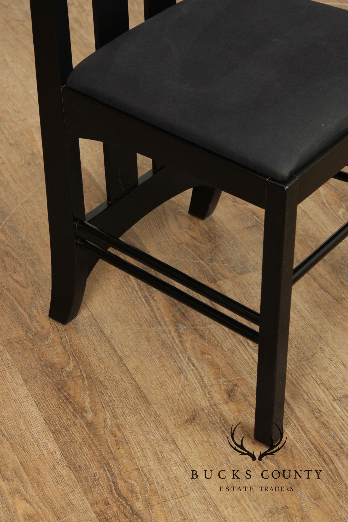 Cassina Ebonized 'Ingram' Tall Side Chair After Charles Rennie Mackintosh