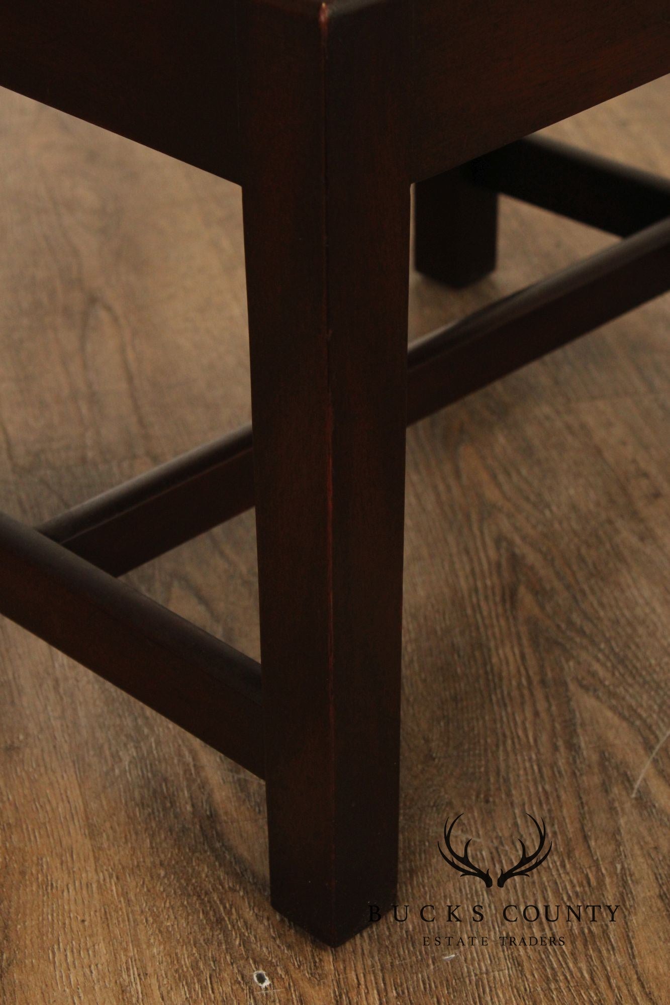 Kittinger Williamsburg Adaptation Chippendale Style Mahogany Bench