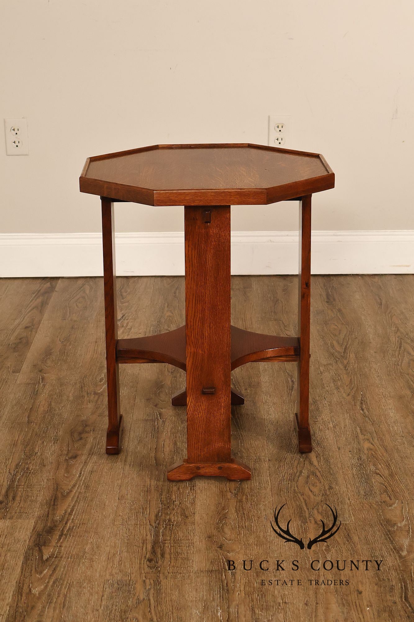 Stickley Mission Collection Oak Octagonal End Table