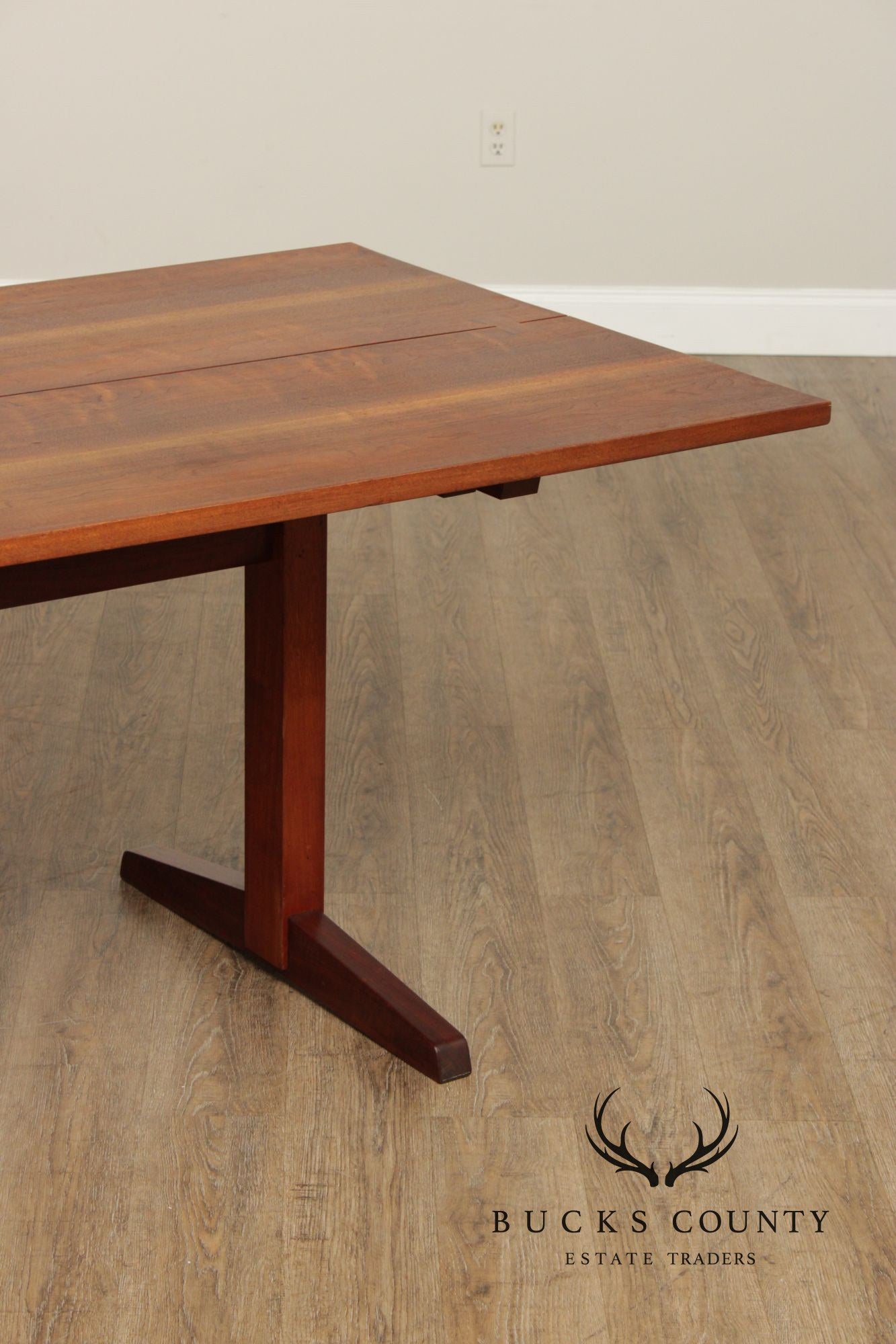 George Nakashima Walnut Trestle Trestle Dining Table Ca. 1962