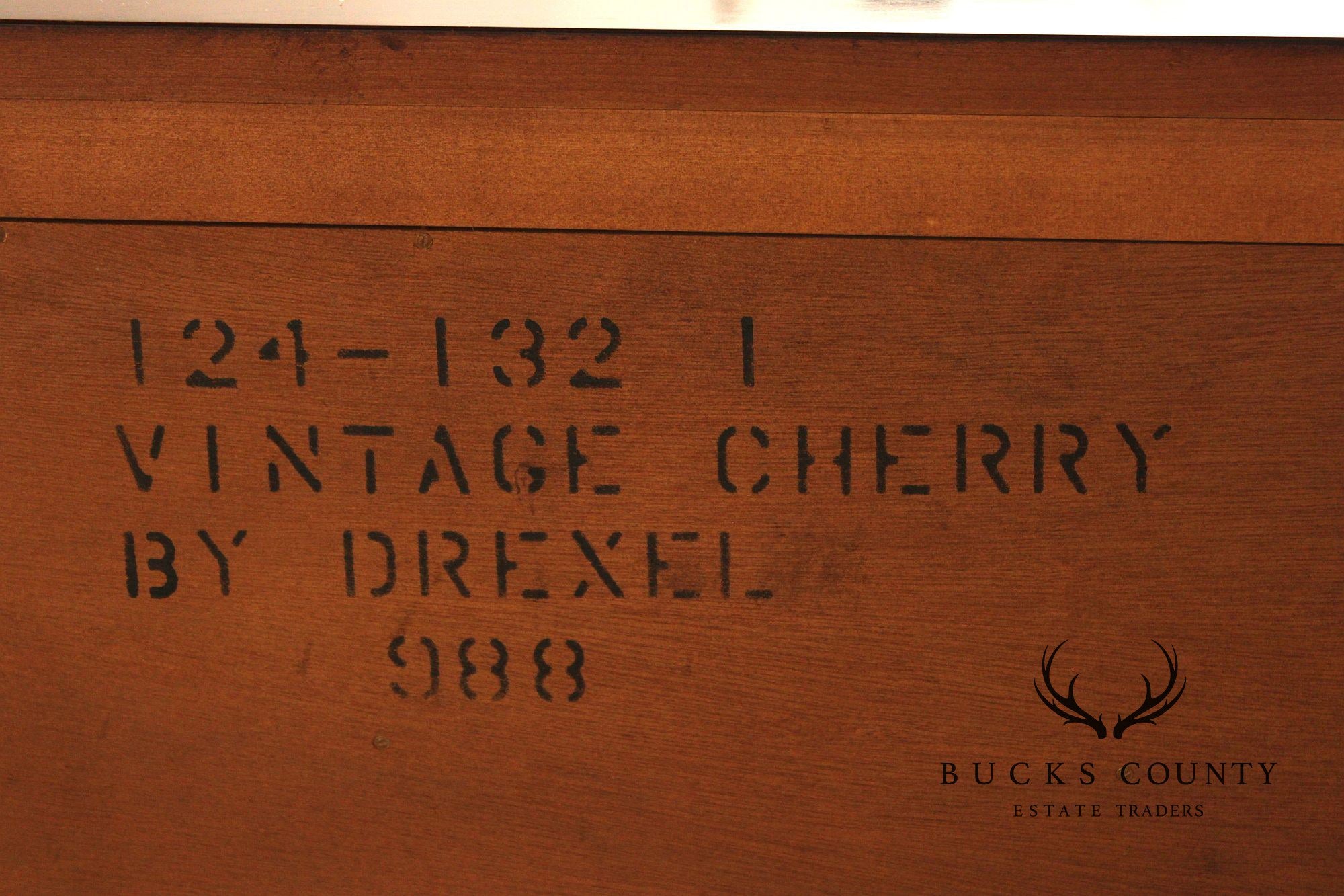 Drexel Chippendale Style Cherry Door Dresser