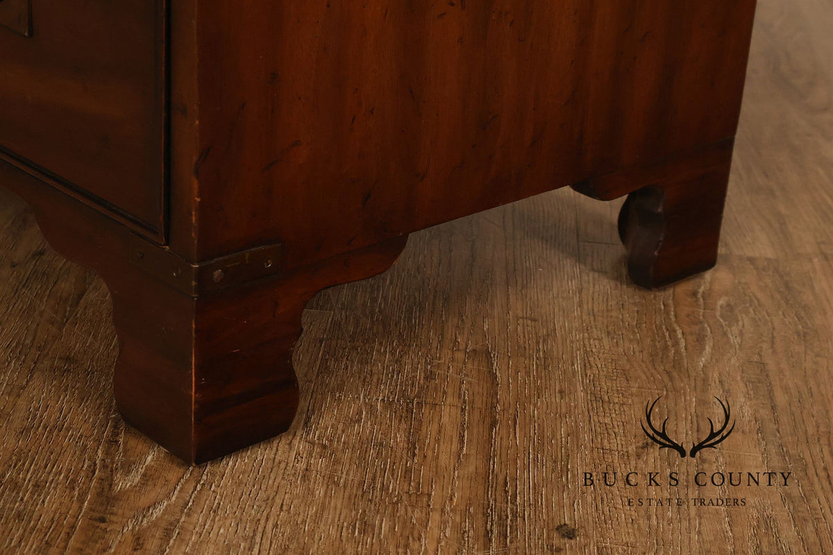 Heritage Campaign Style Walnut Nightstand