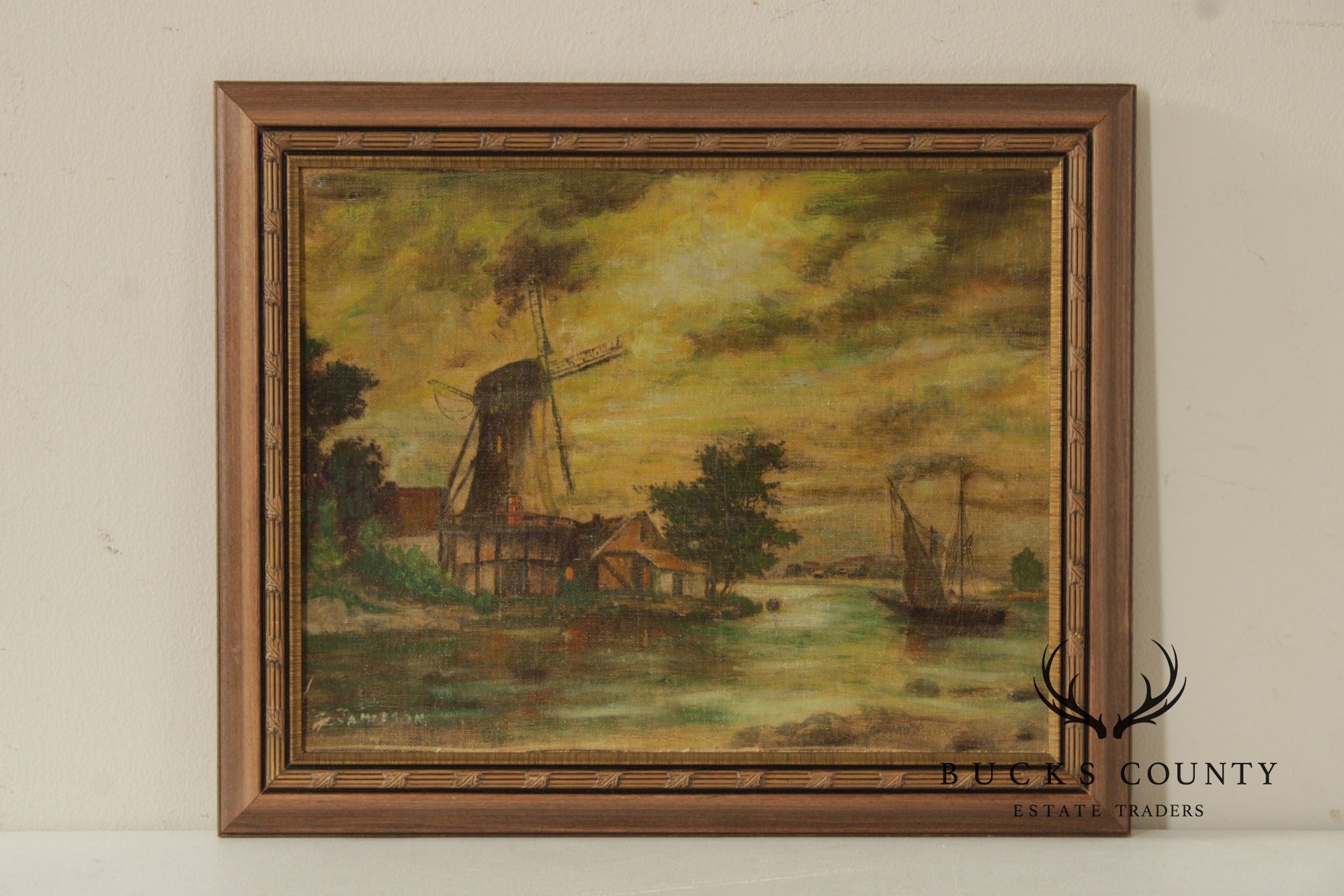 After Eugen Von Ottenfeld Painting, 'Raining Moonbeans