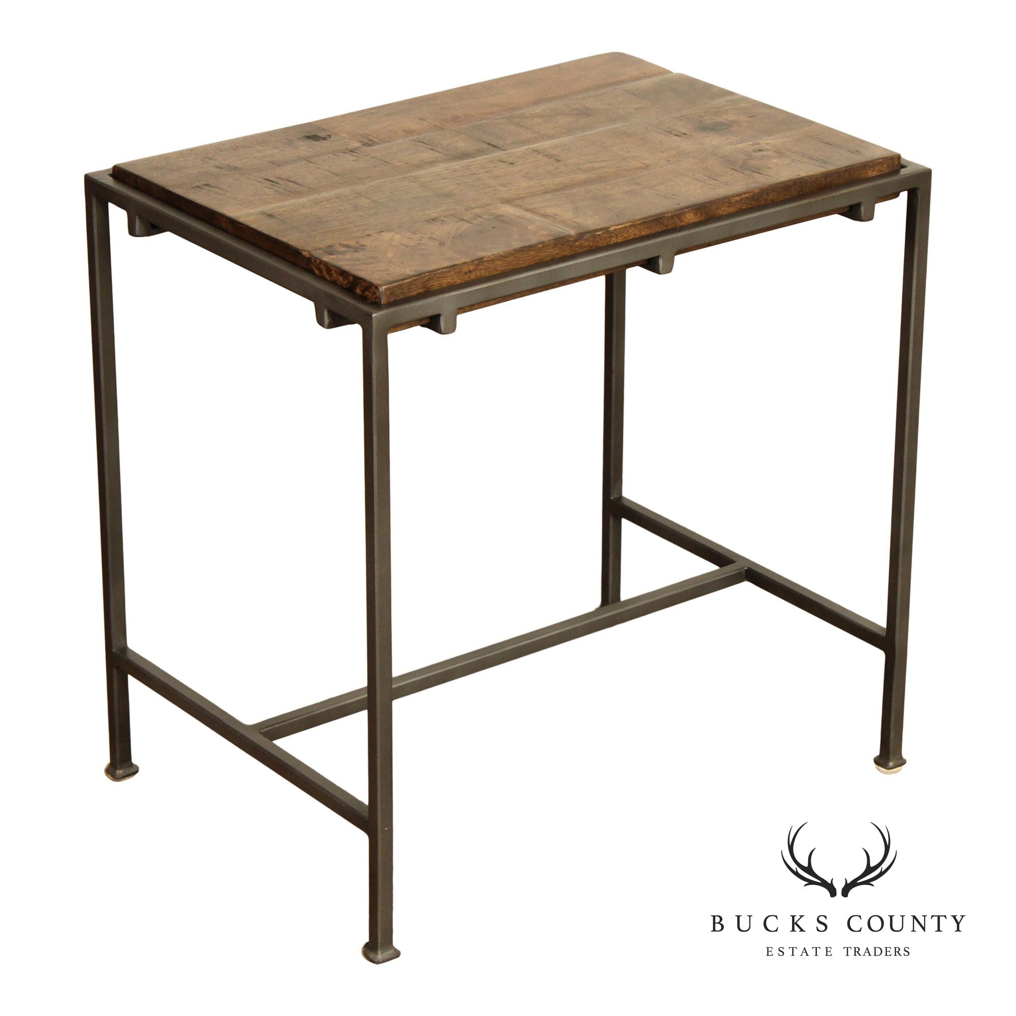 Industrial Style 'Simien' Iron End Table