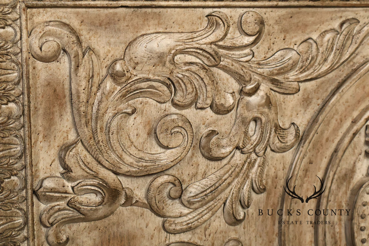 Hooker Furniture Carved Two Door Console Cabinet