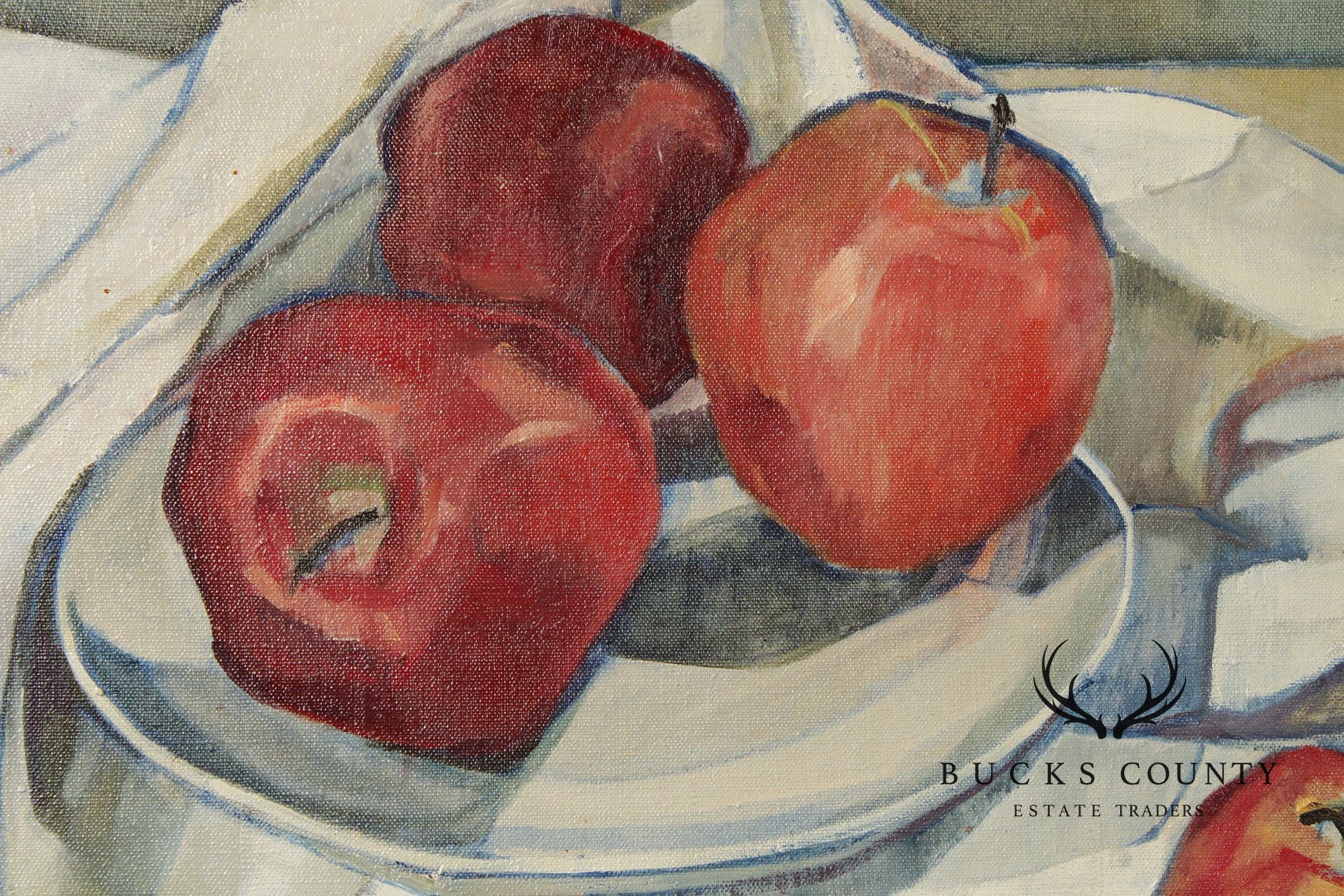 Davetta Greenberg Oil Painting, Still-Life of Apples