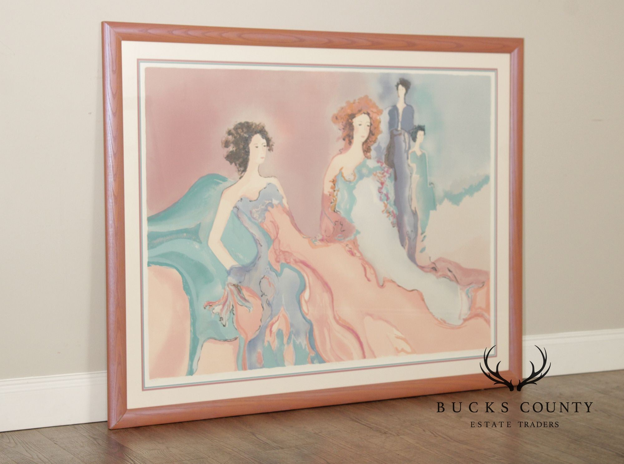 Jane Bazinet Framed Serigraph Print, 'Misty Road'