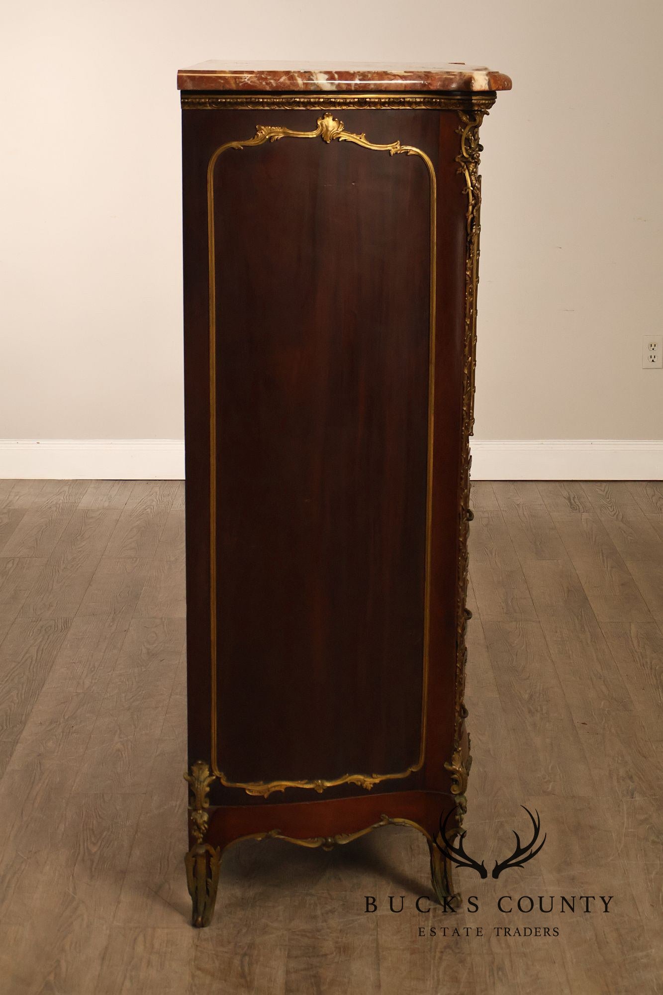 Early 20th Century Bronze Mounted Louis XV Style Chest of Drawers