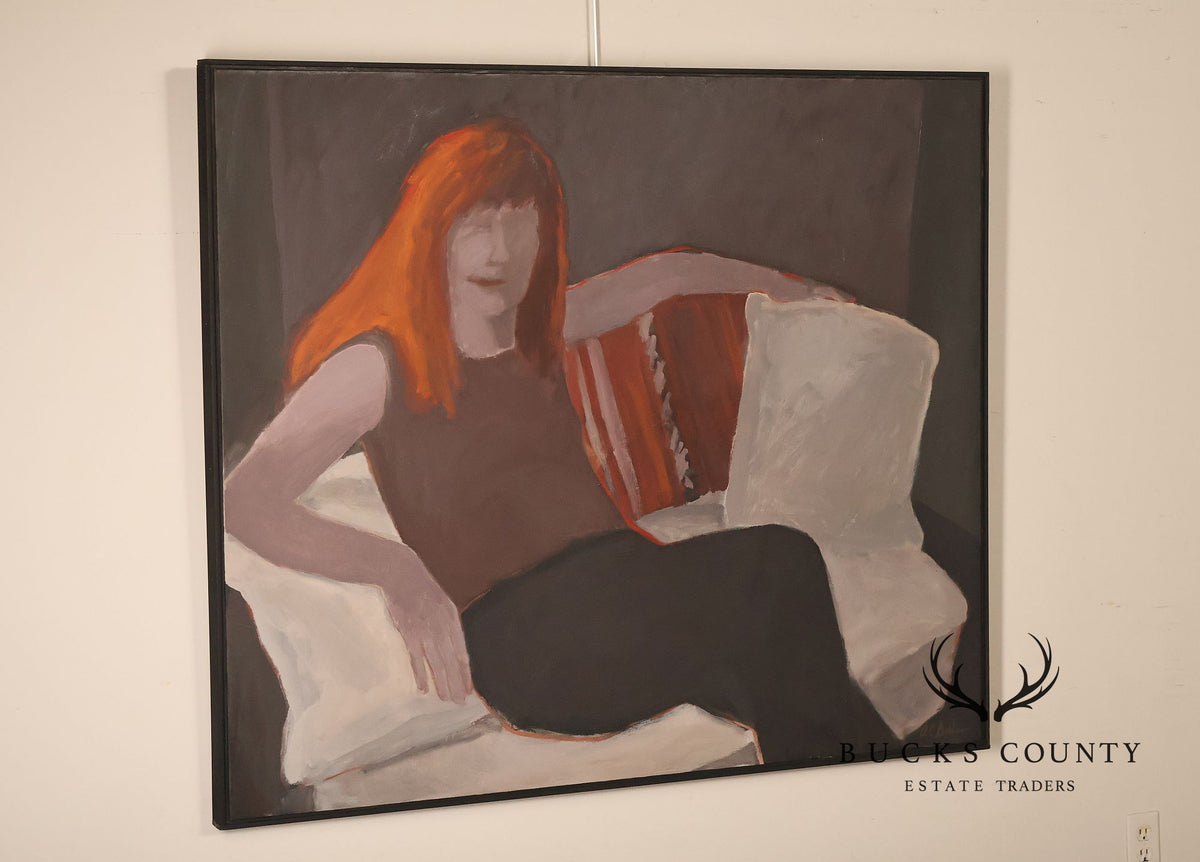 Anne Cooper Dobbins Oil Painting, The Redhead