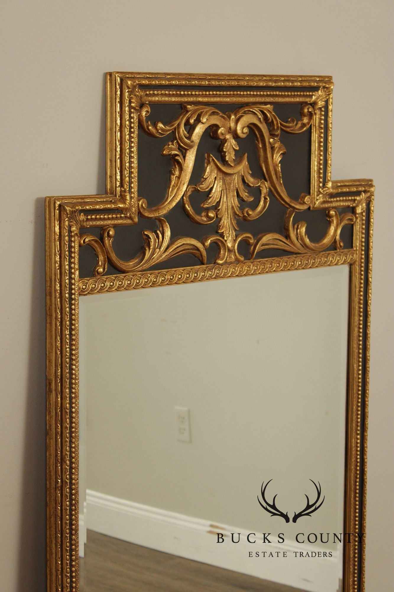 Friedman Brothers 'Malabar' Partial Gilt Frame Wall Mirror