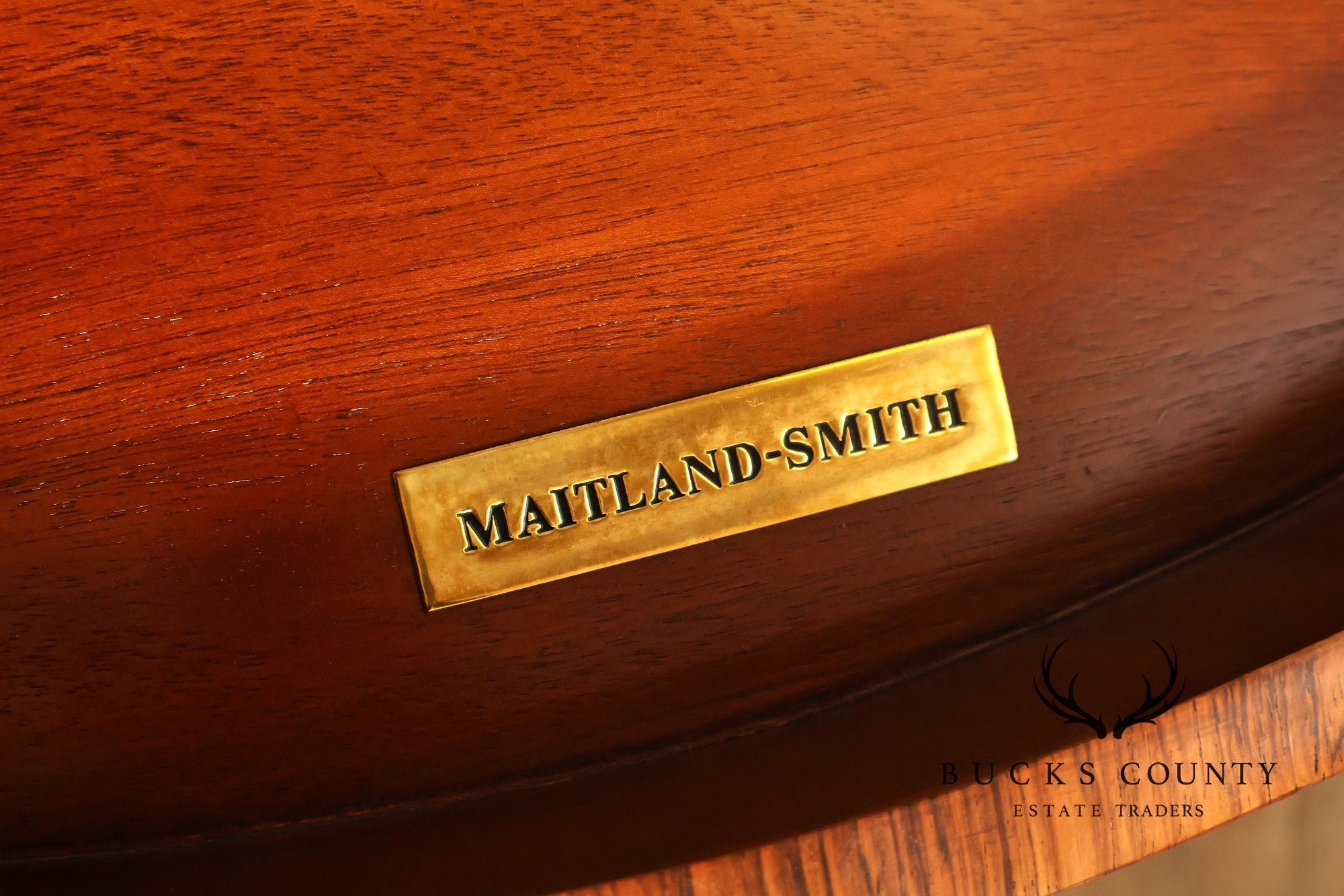 Maitland Smith Two-Tier Mixed Wood Sunburst Occasional Table