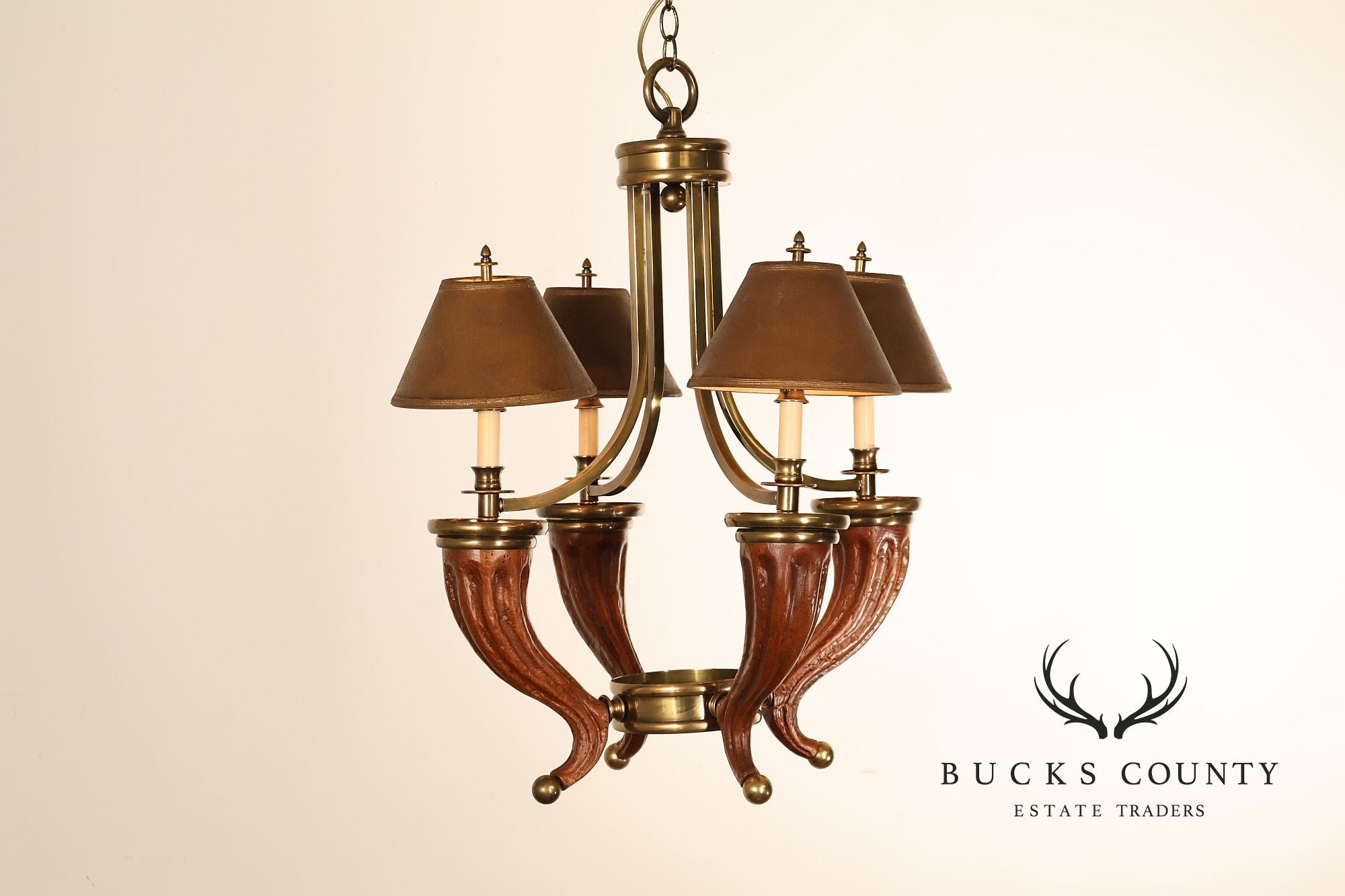 Chapman Horn Four Light Chandelier