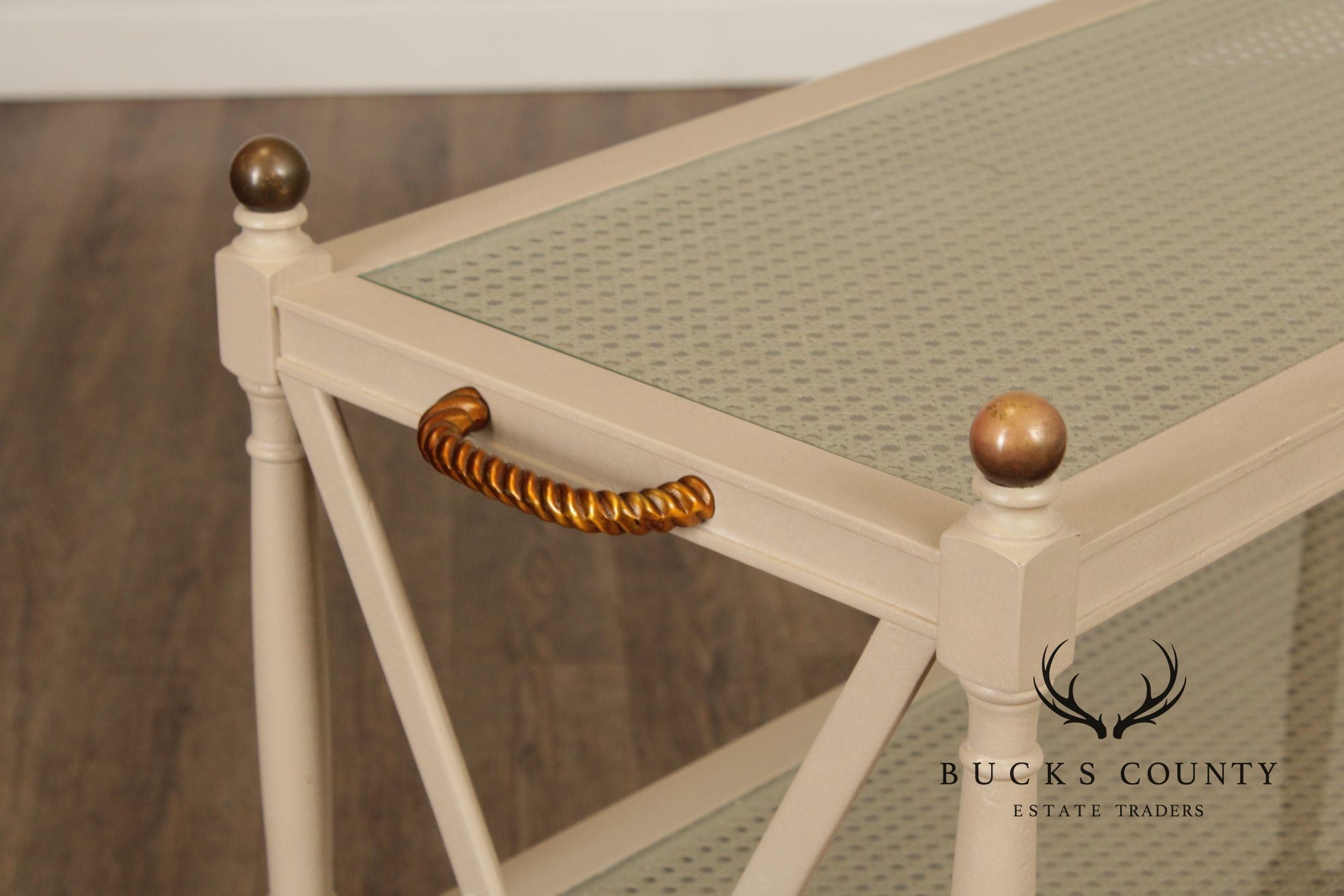 Regency Style Vintage Three Tier Serving Trolley