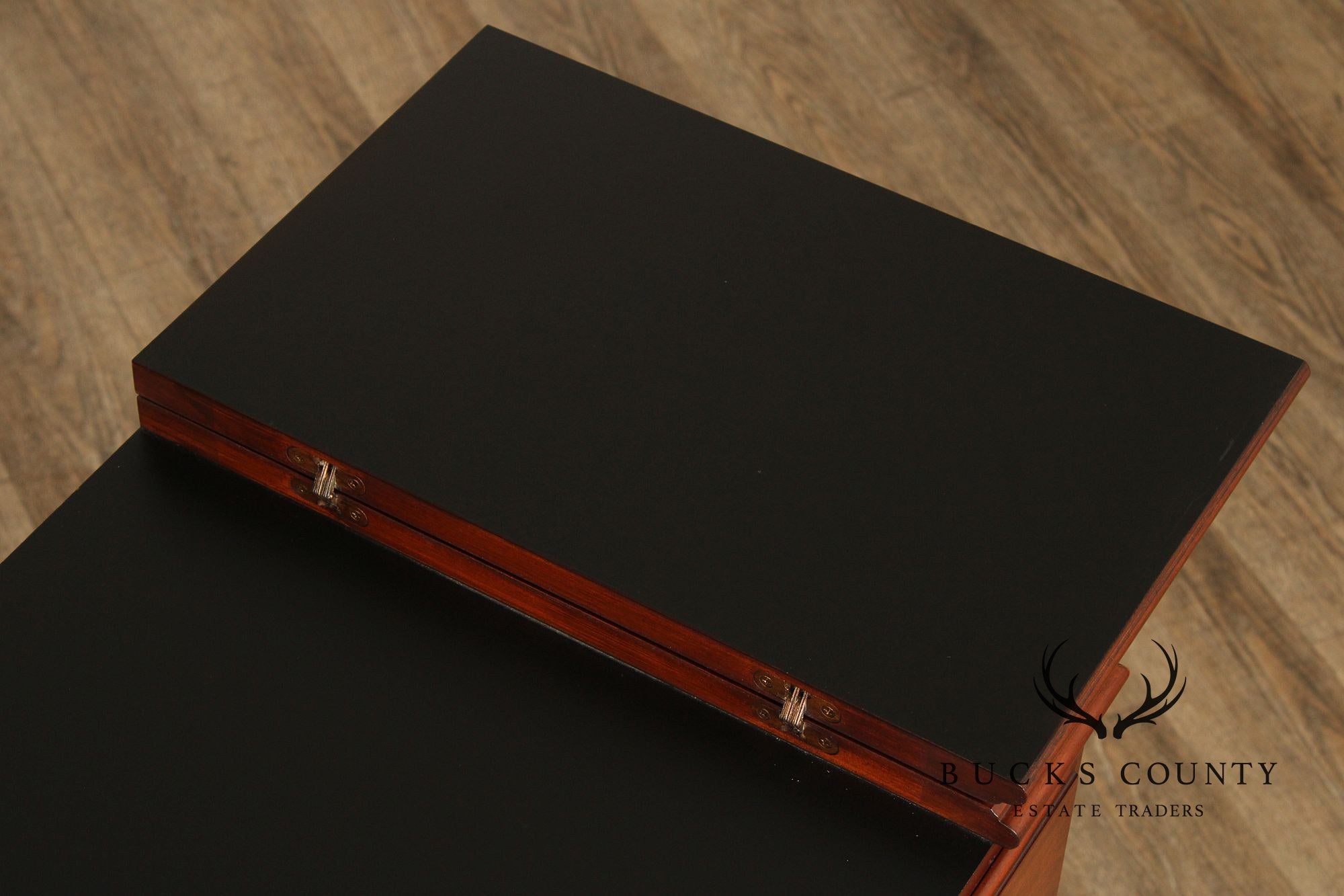 Henkel Harris Chippendale Style Cherry Flip-Top Server Bar Cart