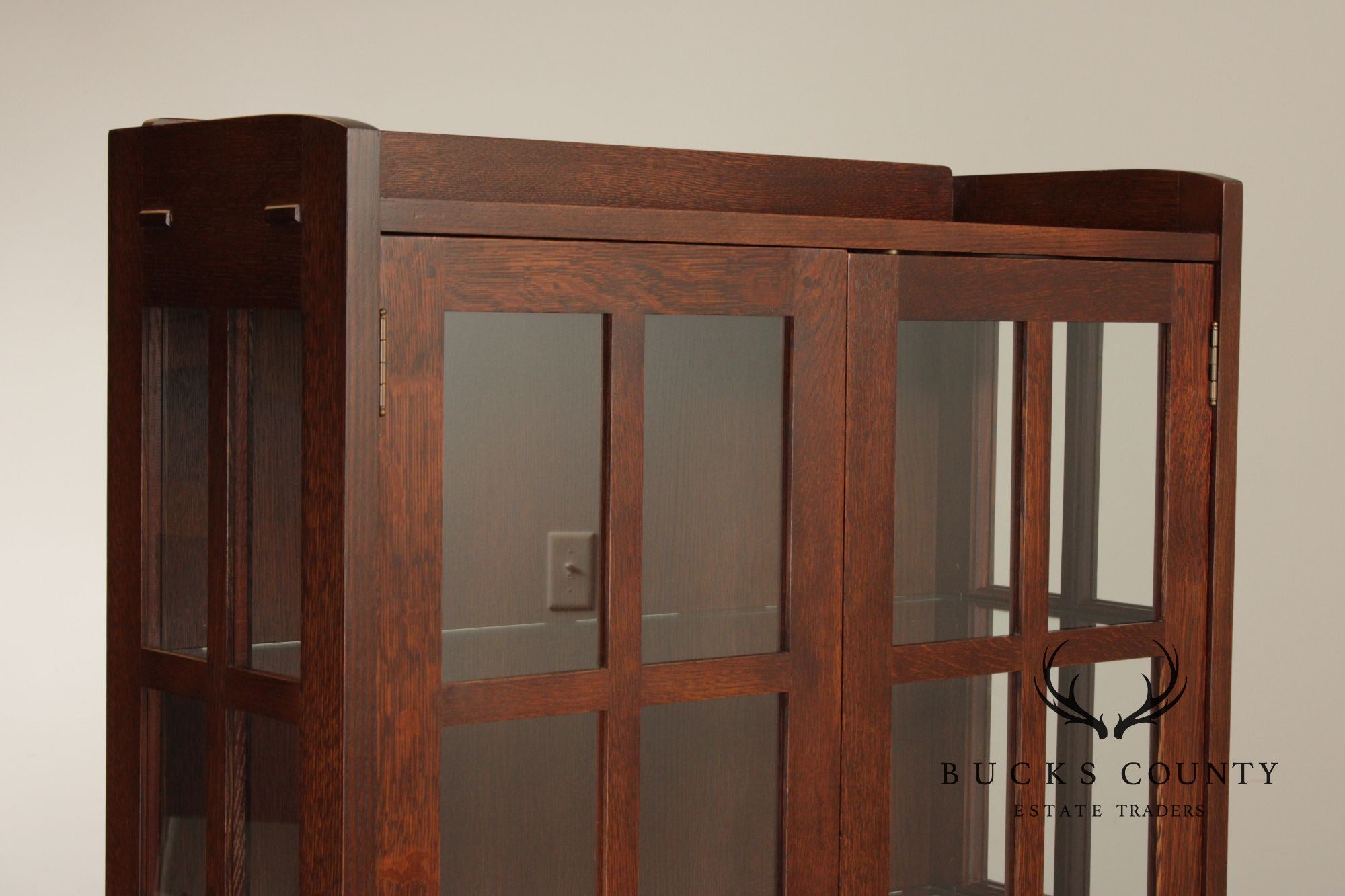 Stickley Mission Collection Oak Display Cabinet