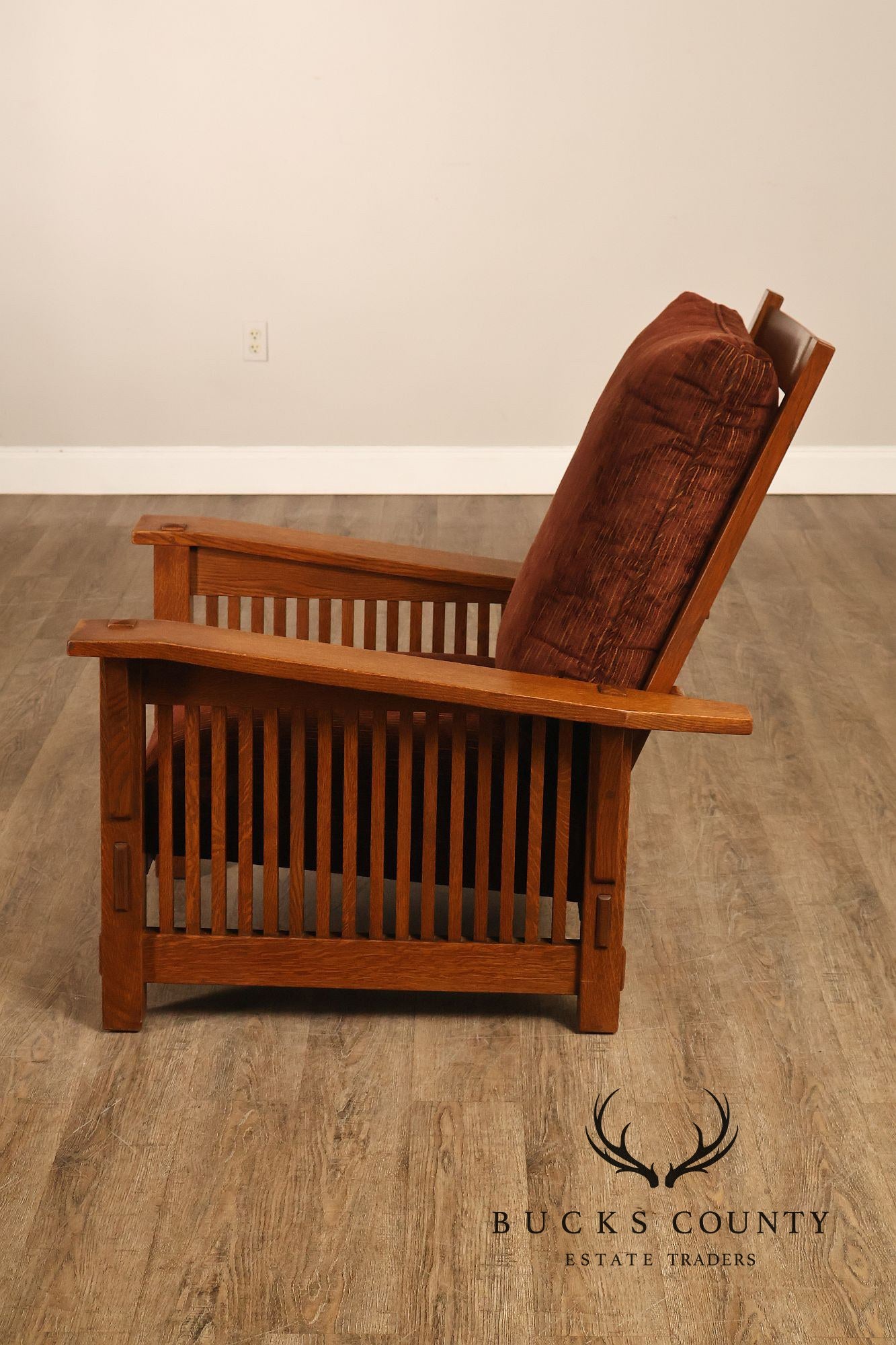 Stickley Mission Collection Oak Spindle Morris Chair