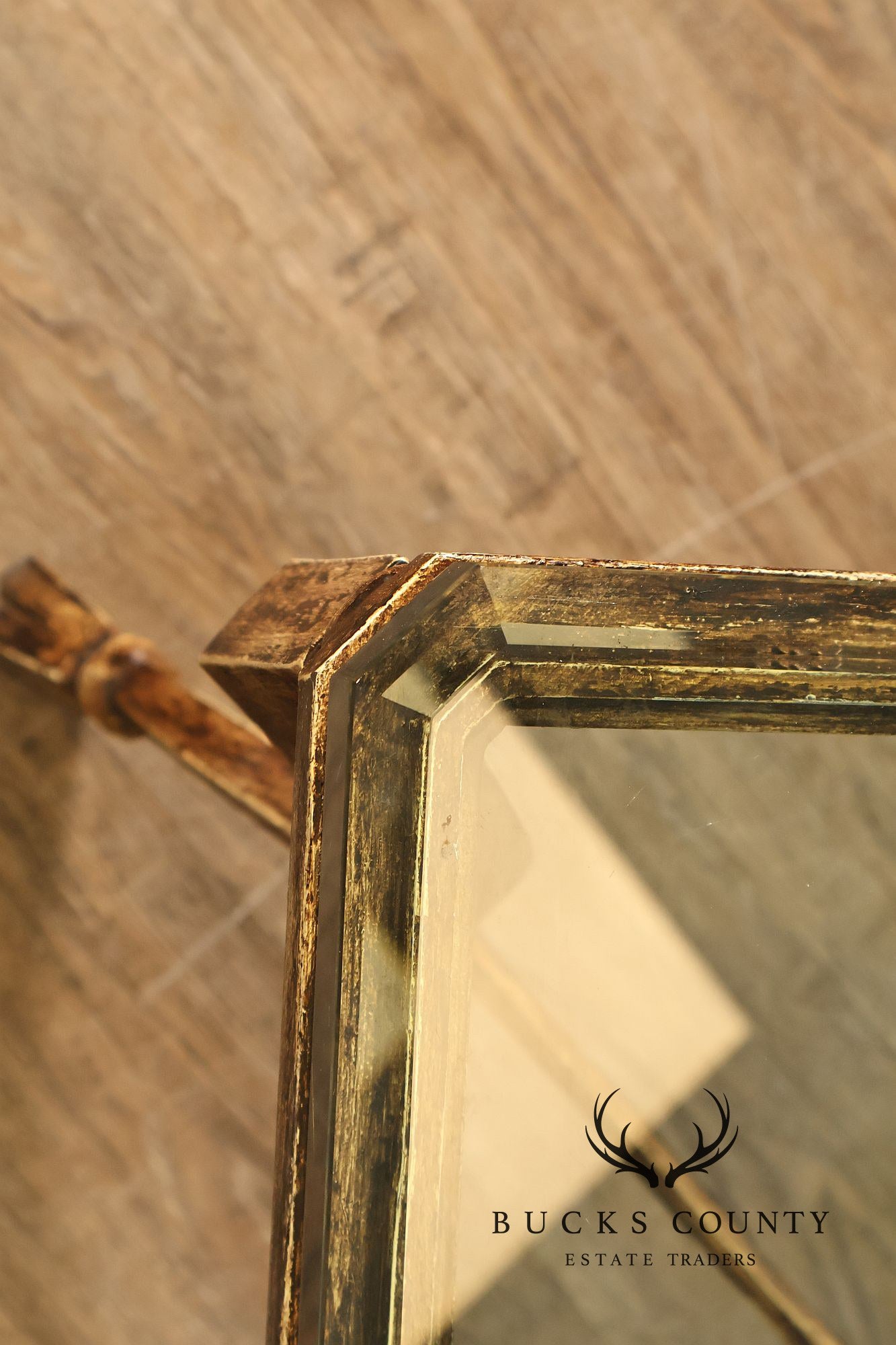 Minton Spindell 'Durant' Glass Top Iron Coffee Table