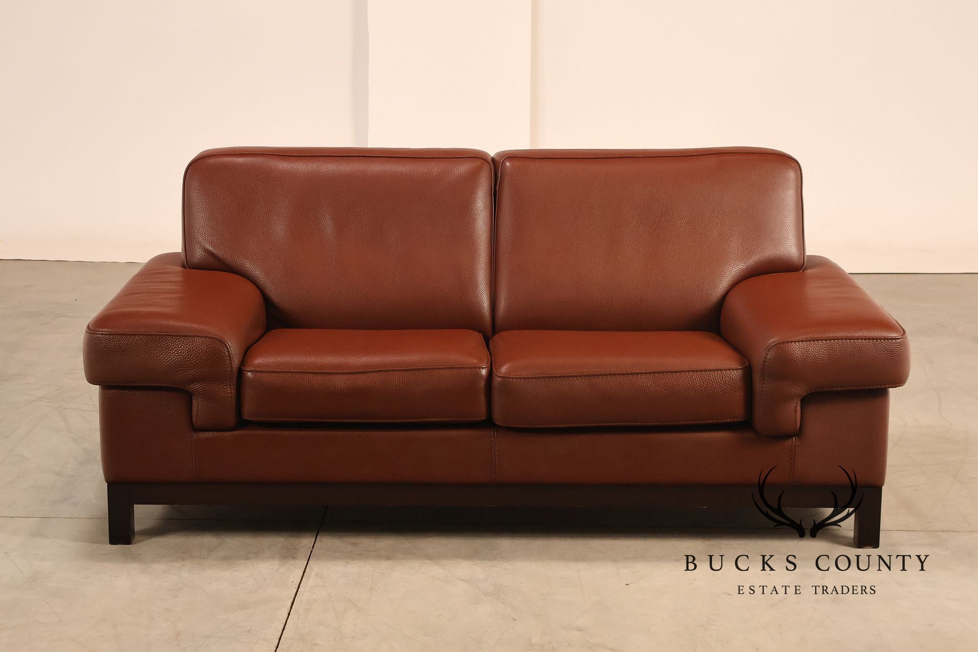 Formenti Italian Leather Loveseat