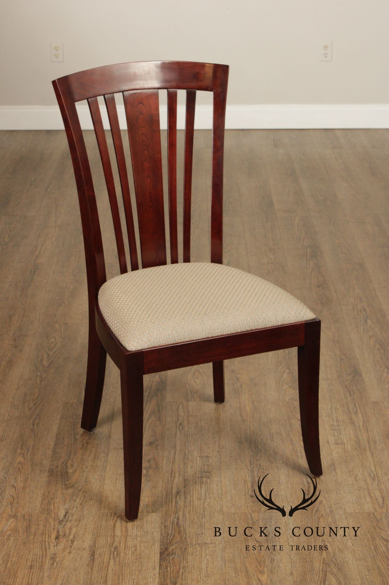 Stickley Set of Ten Cherry 'Bayonne' Dining Chairs