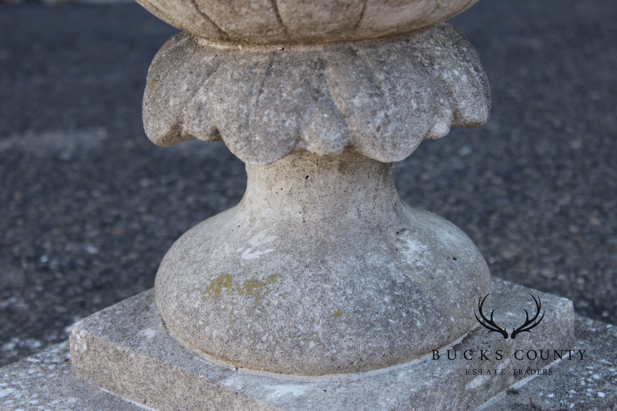 Vintage Cast Cement Artichoke Garden Ornament