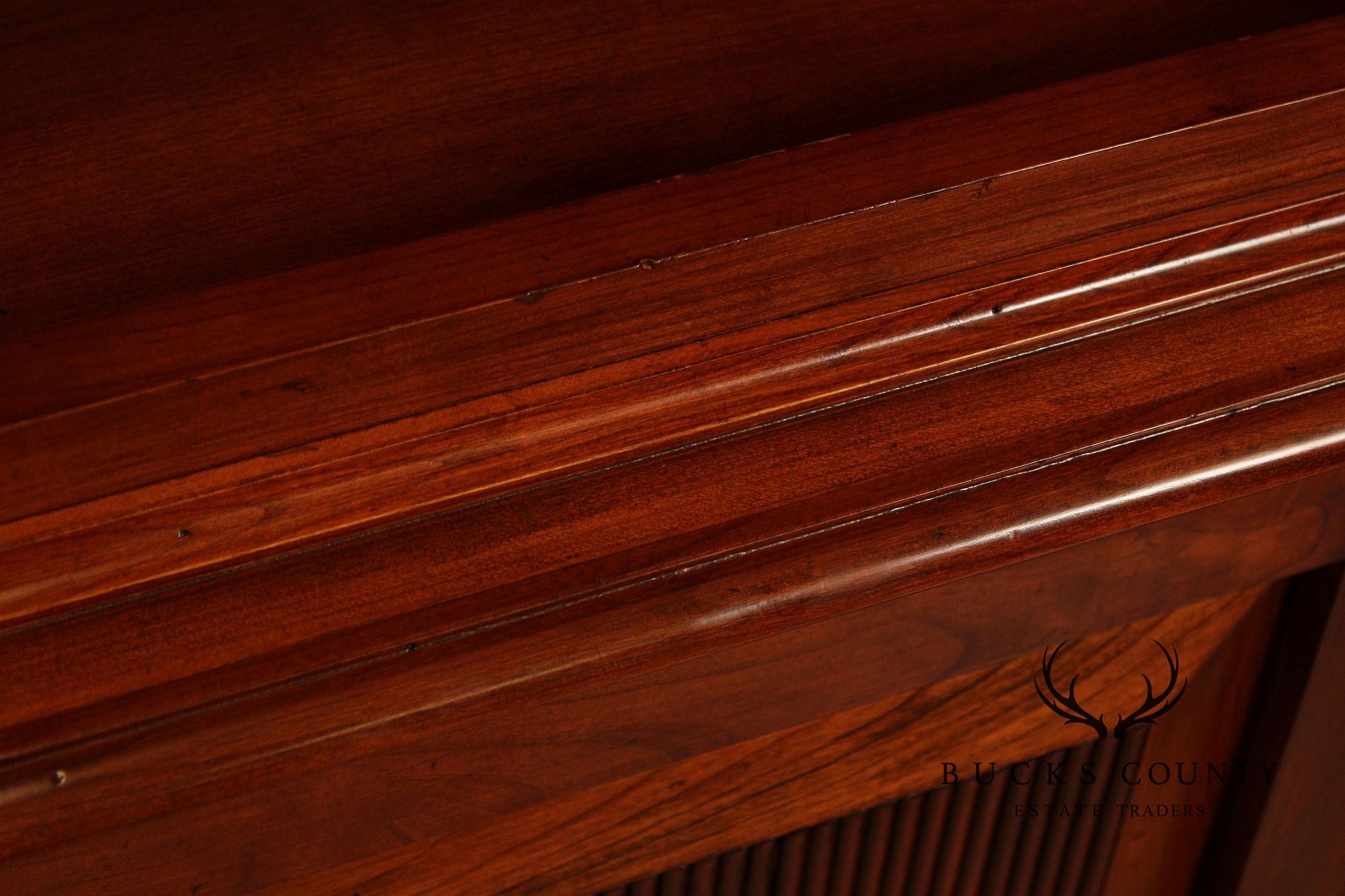 Italian Fiorini Two-Part Bookcase Library Cabinet