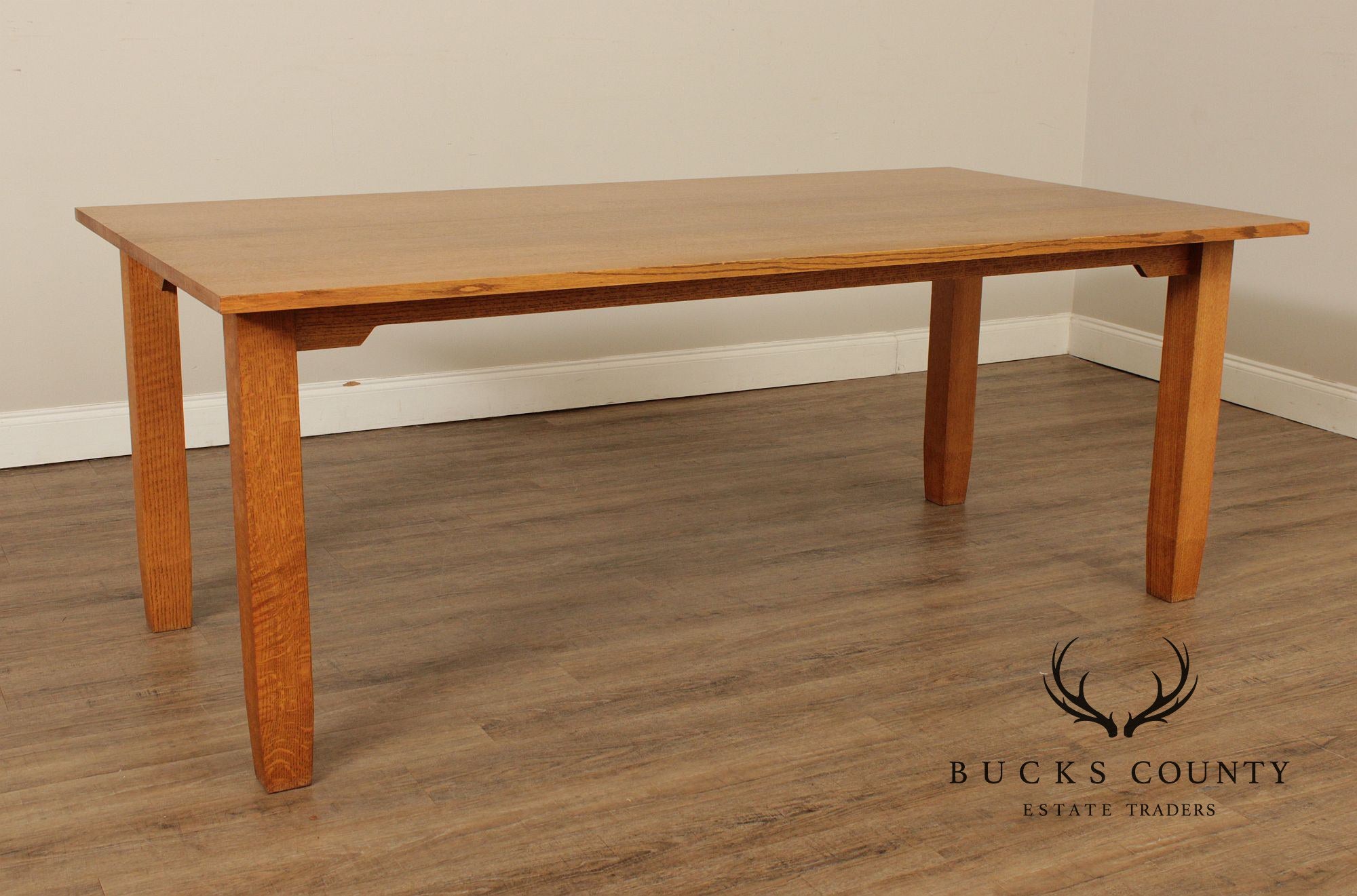 Mission Style Solid Oak Dining Table